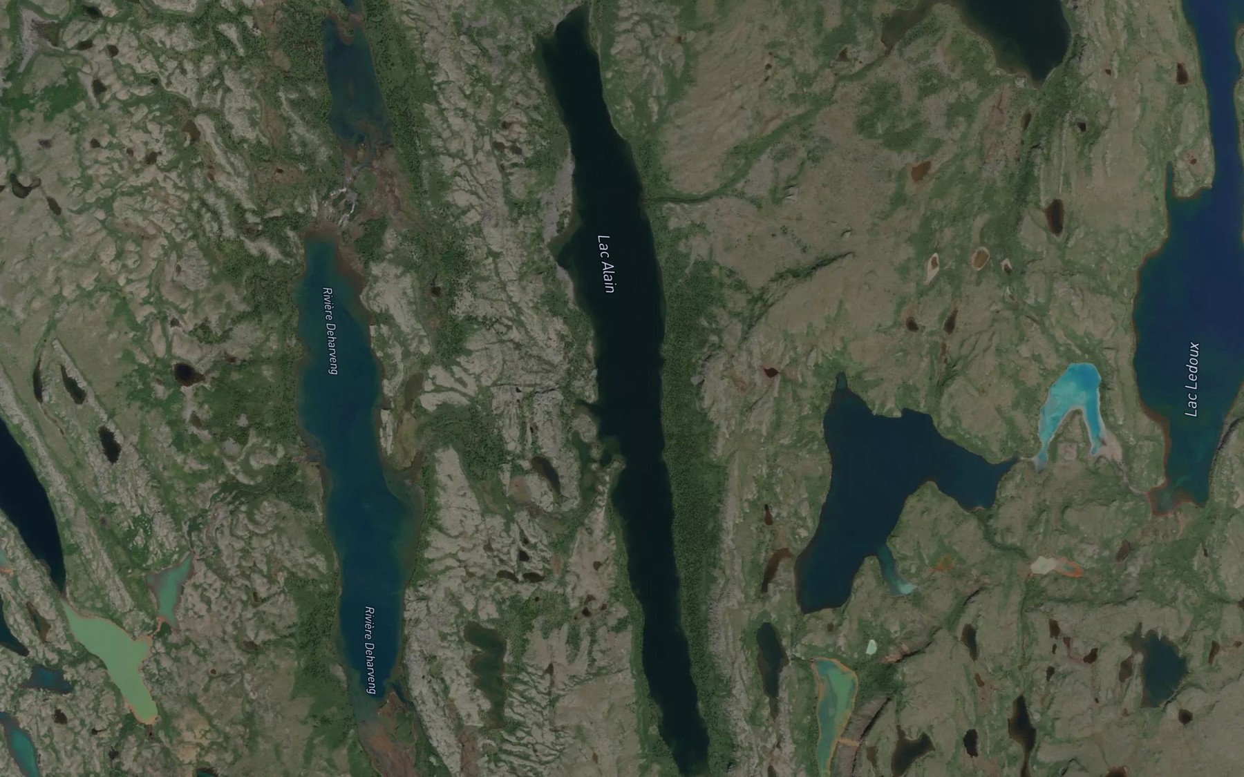 Satellite map of the Lac Alain