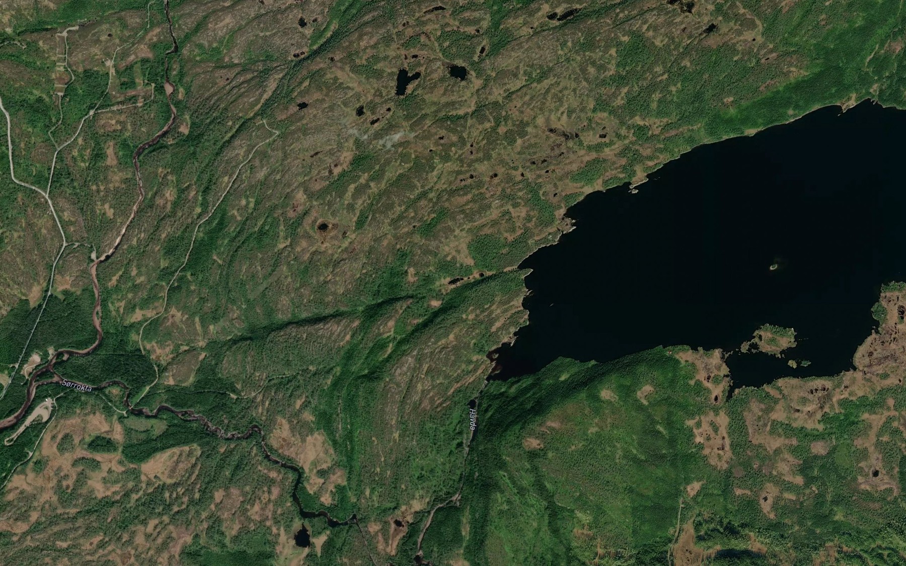 Satellite map of the Badstudaltjonna