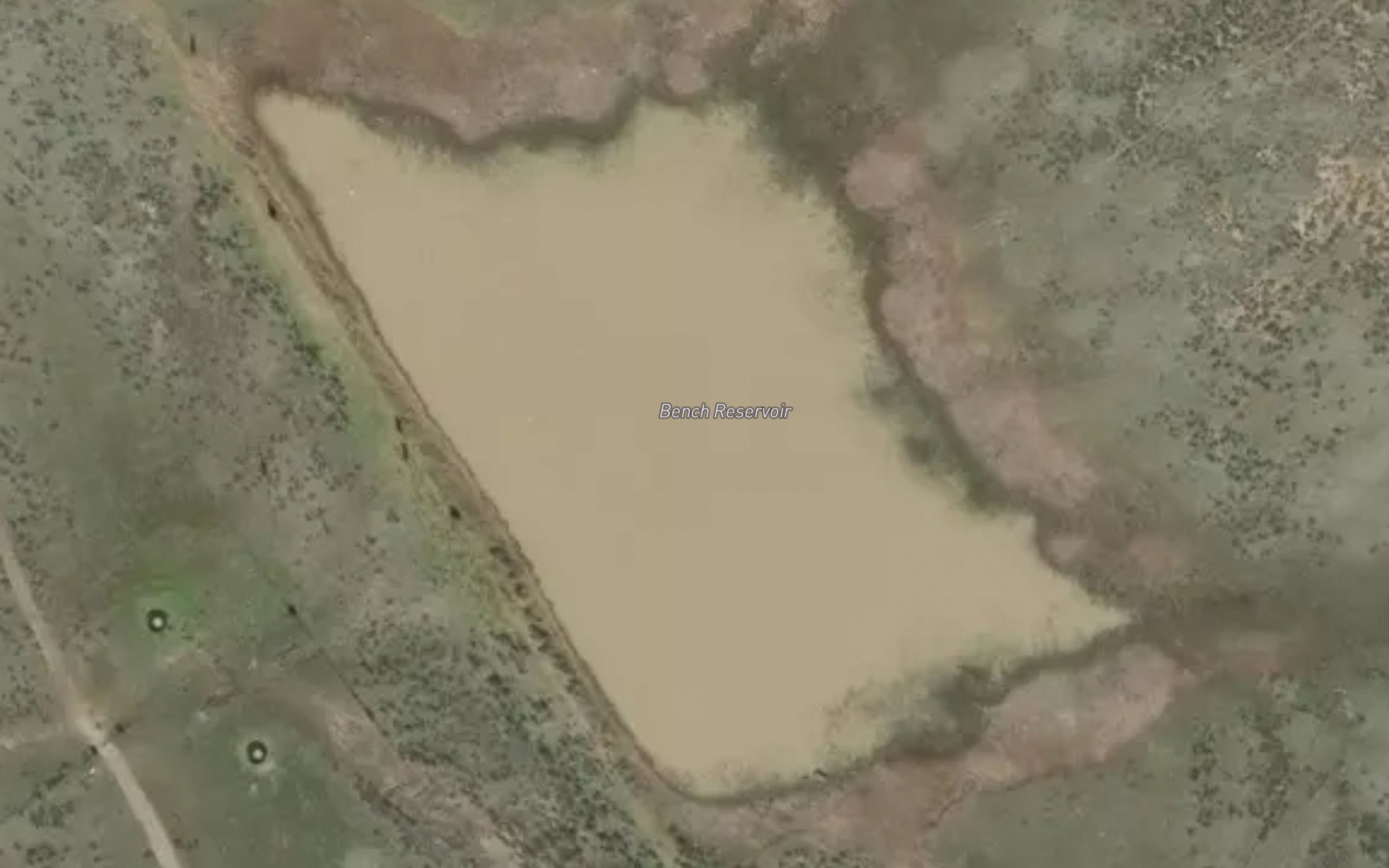 Satellite map of the Bench Reservoir
