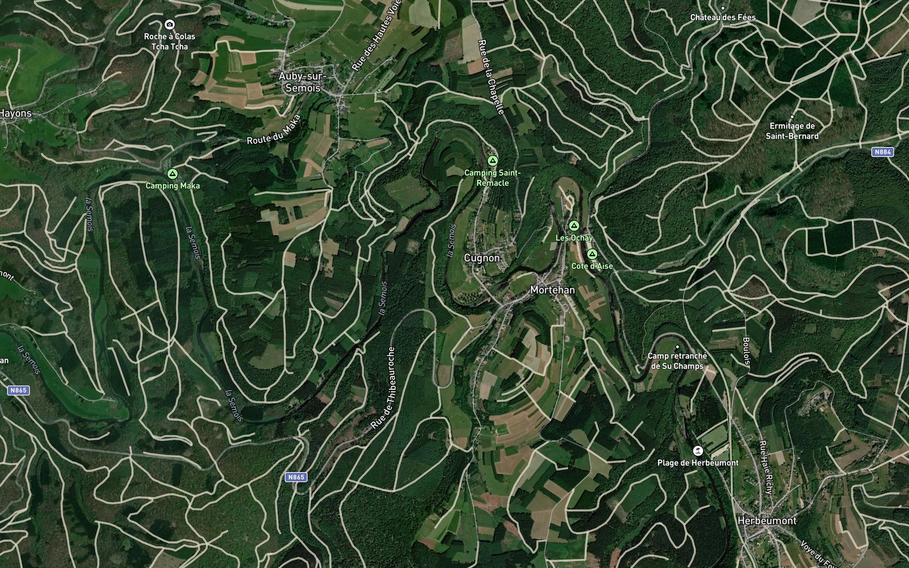 Satellite map of the Parfondruth