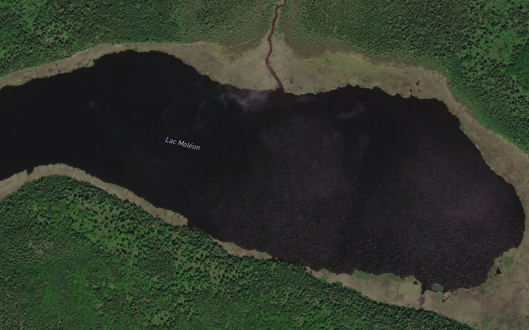Satellite map of the Lac Moleon