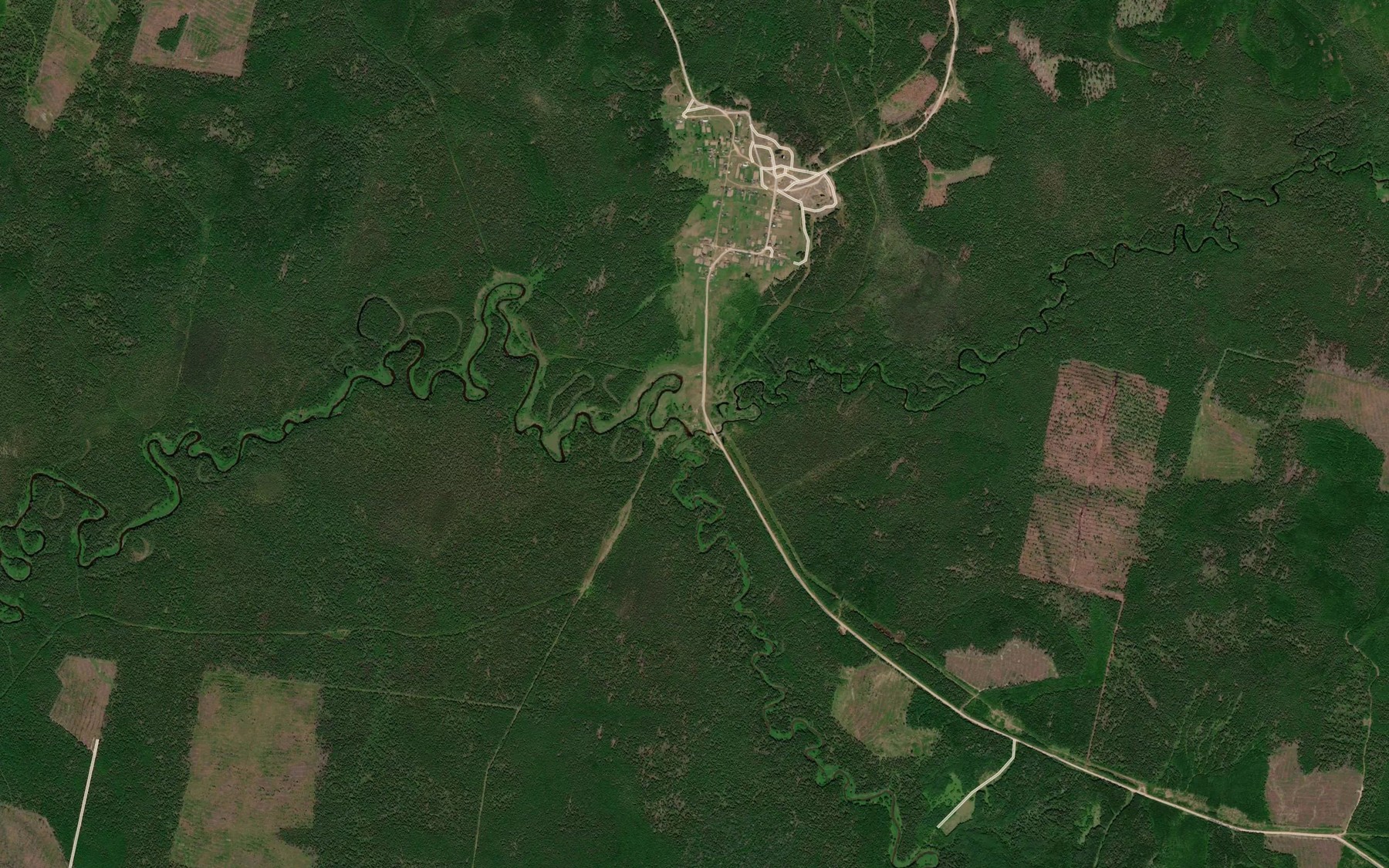 Satellite map of the Chernaya Syuz'va