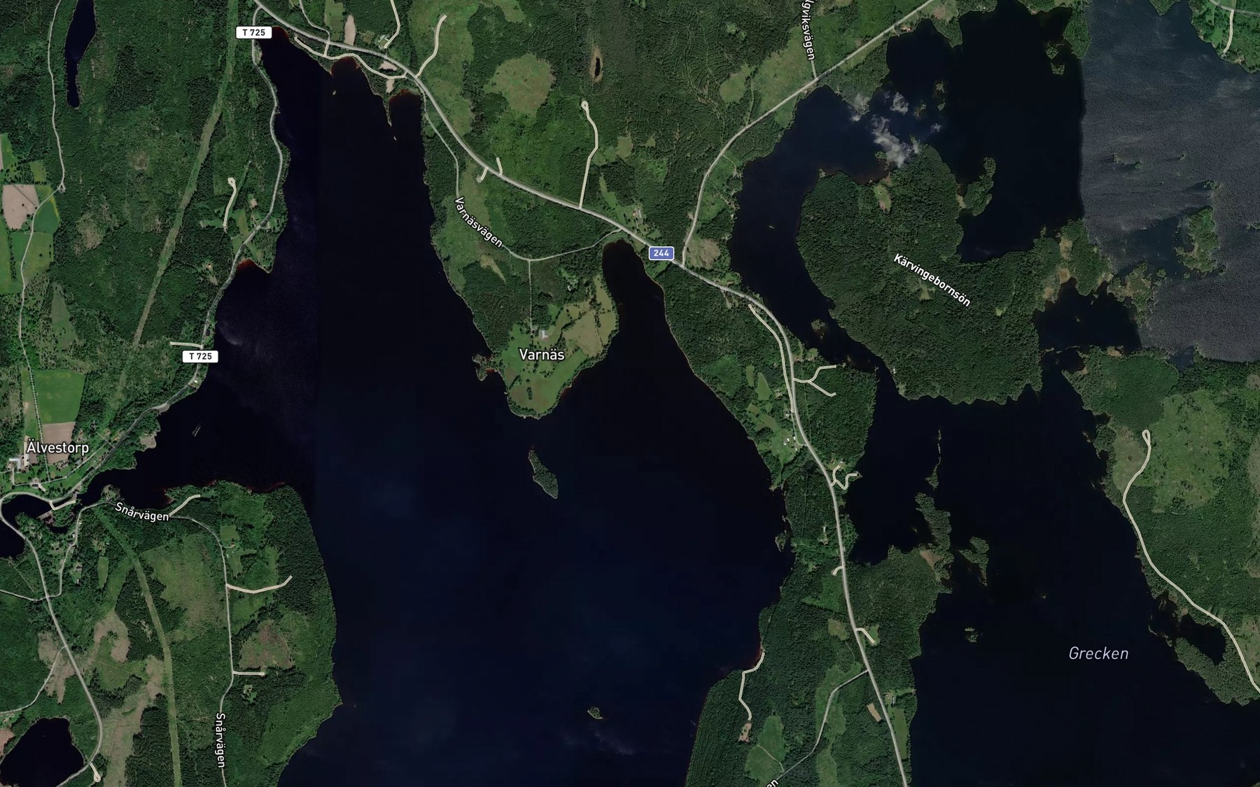 Satellite map of the Norrvik