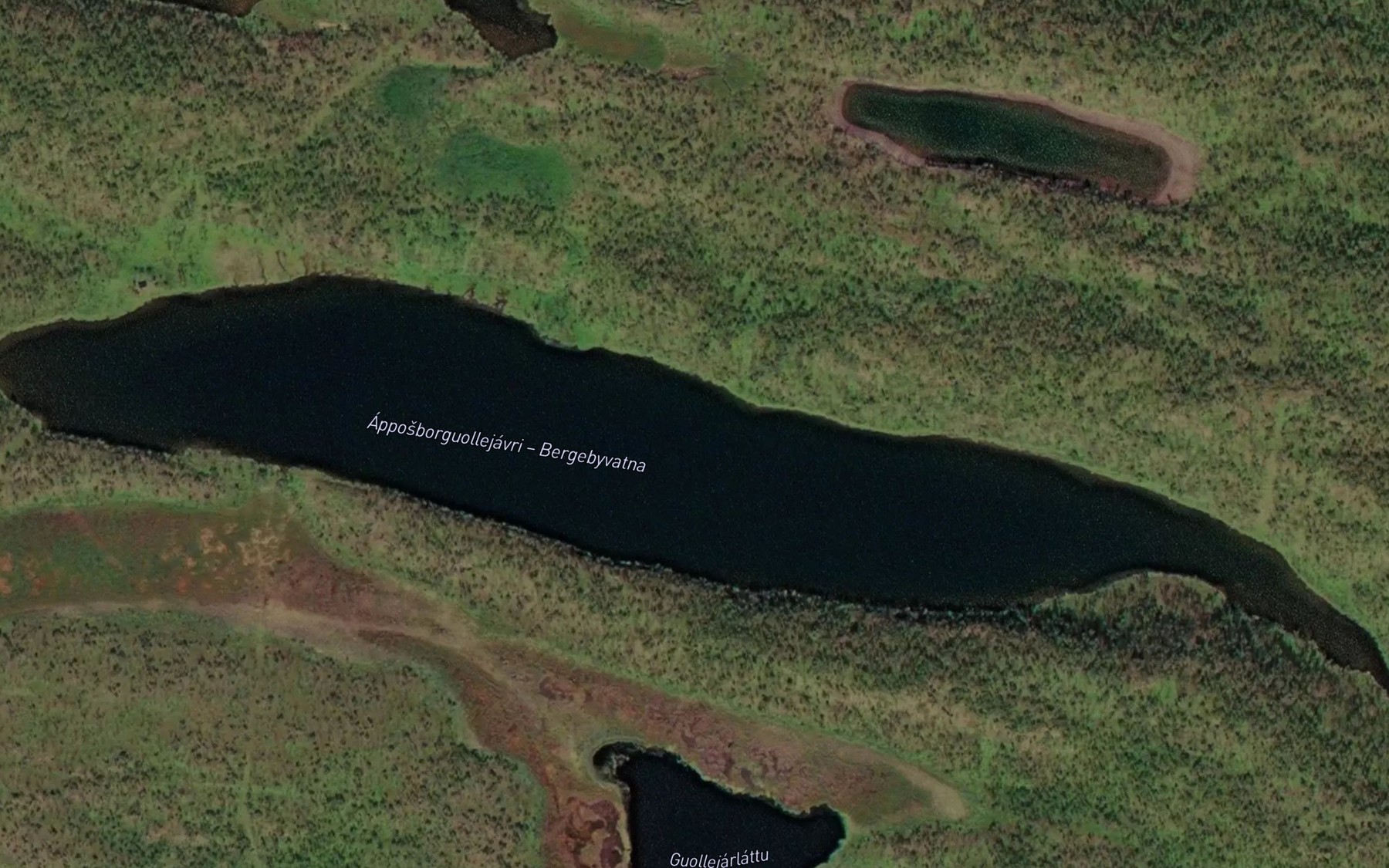 Satellite map of the Apposborguollejavri