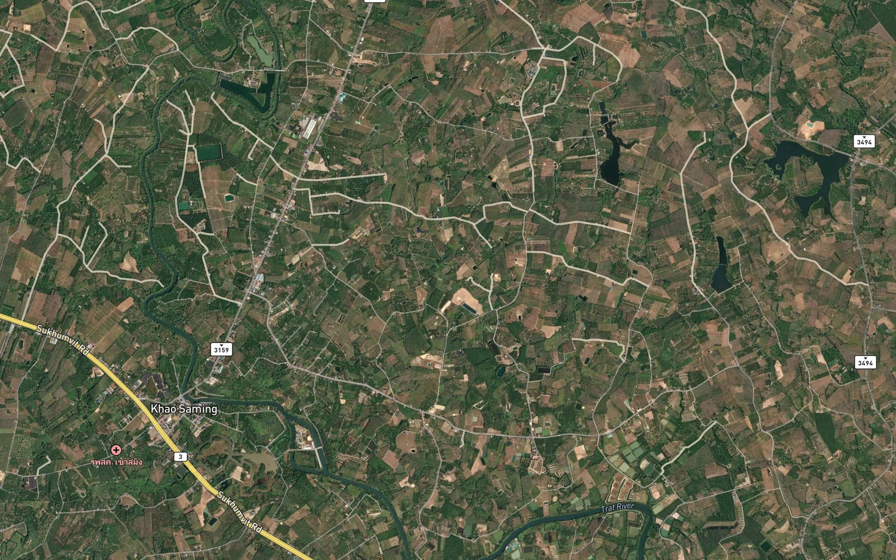 Satellite map of the Nong Klom