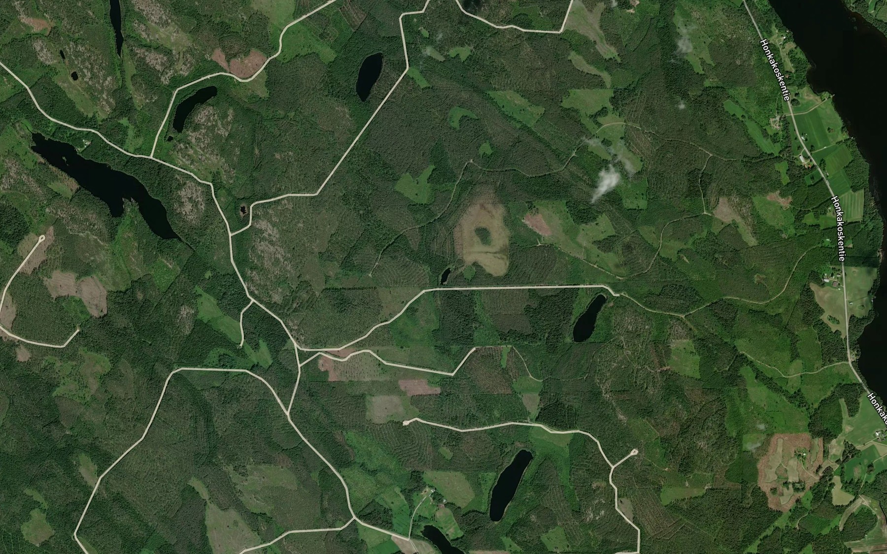 Satellite map of the Saarisuonlampi