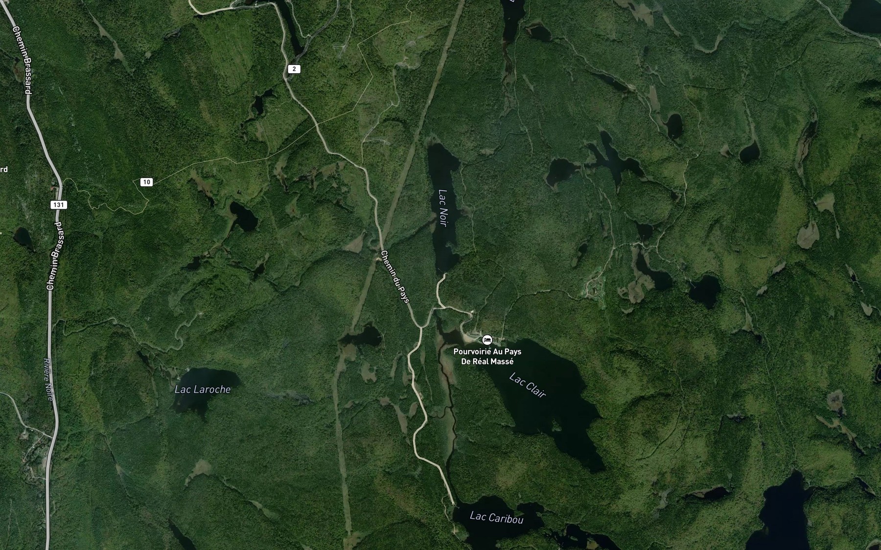 Satellite map of the Riviere du Pays