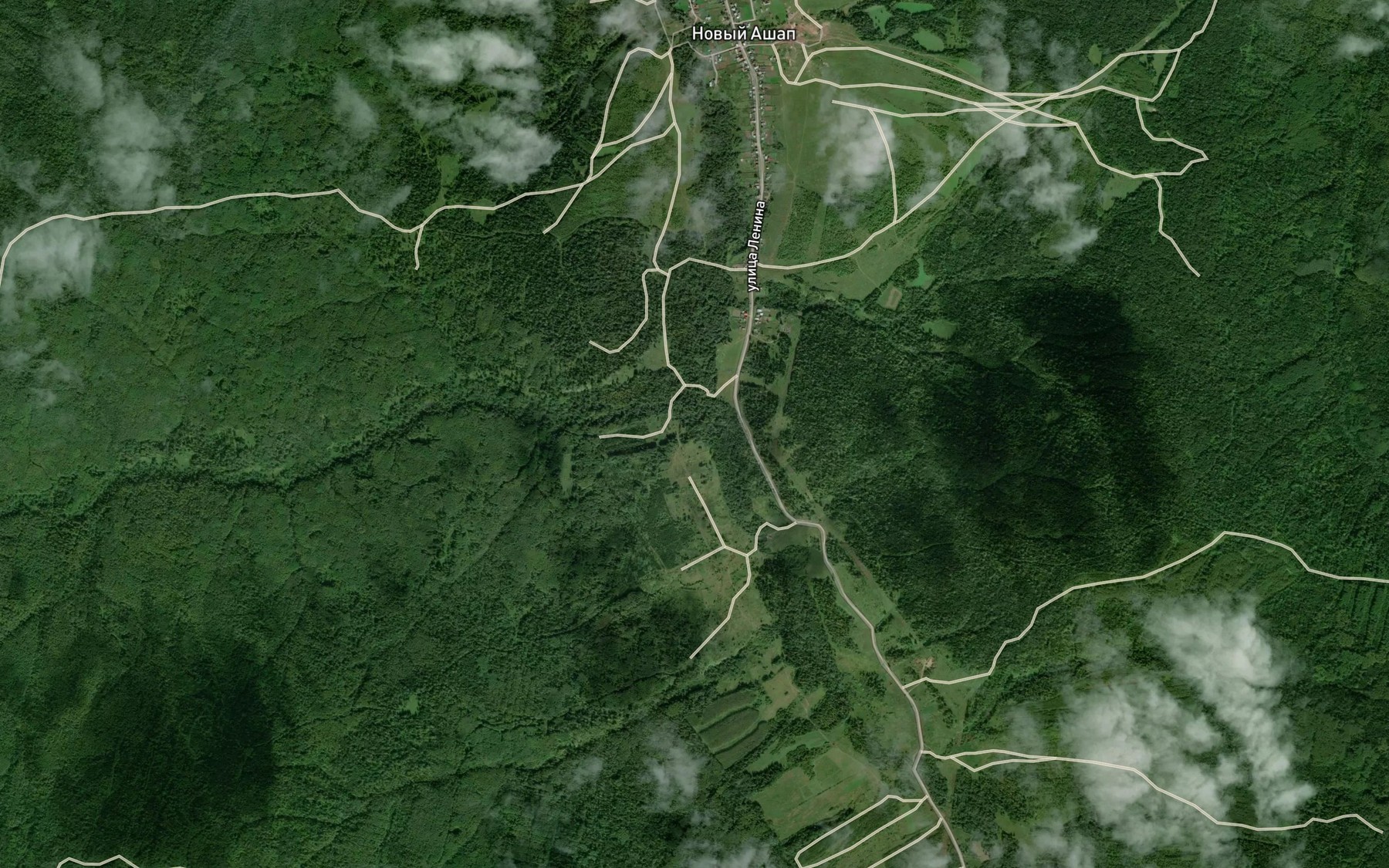 Satellite map of the Kuyeda