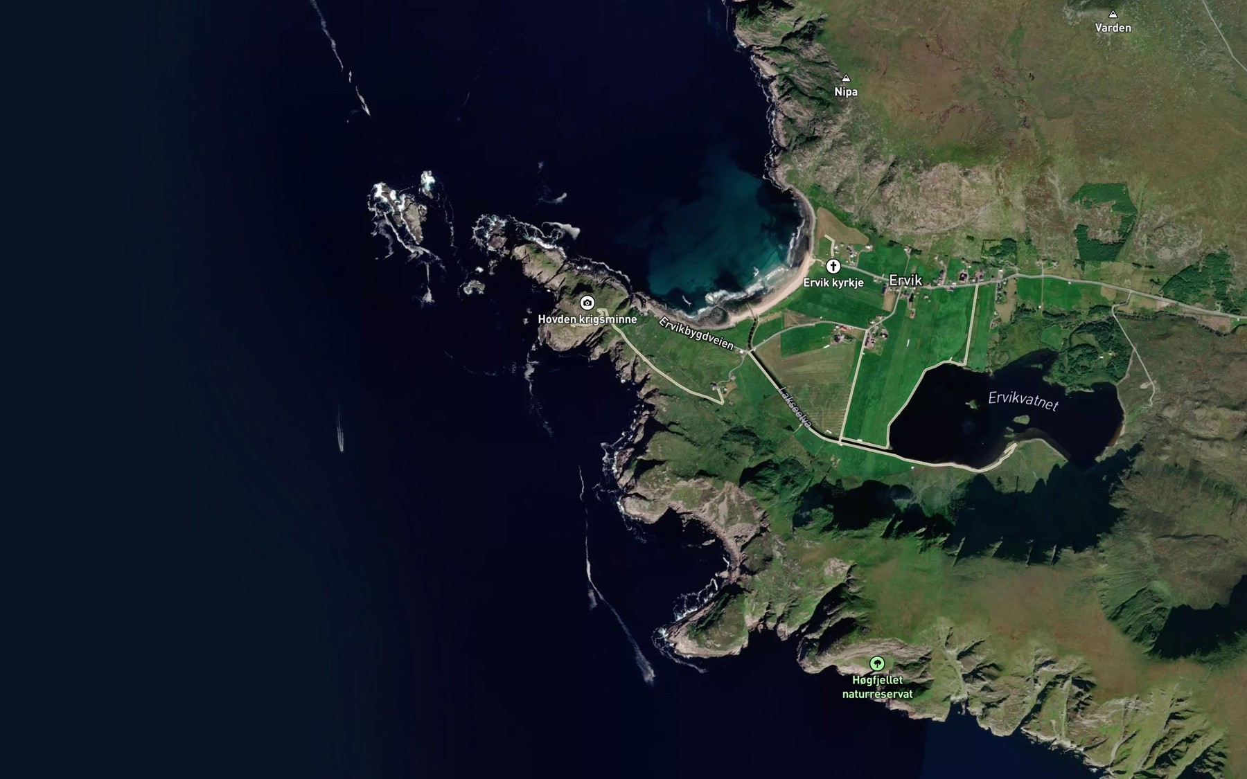 Satellite map of the Storehovdbogen