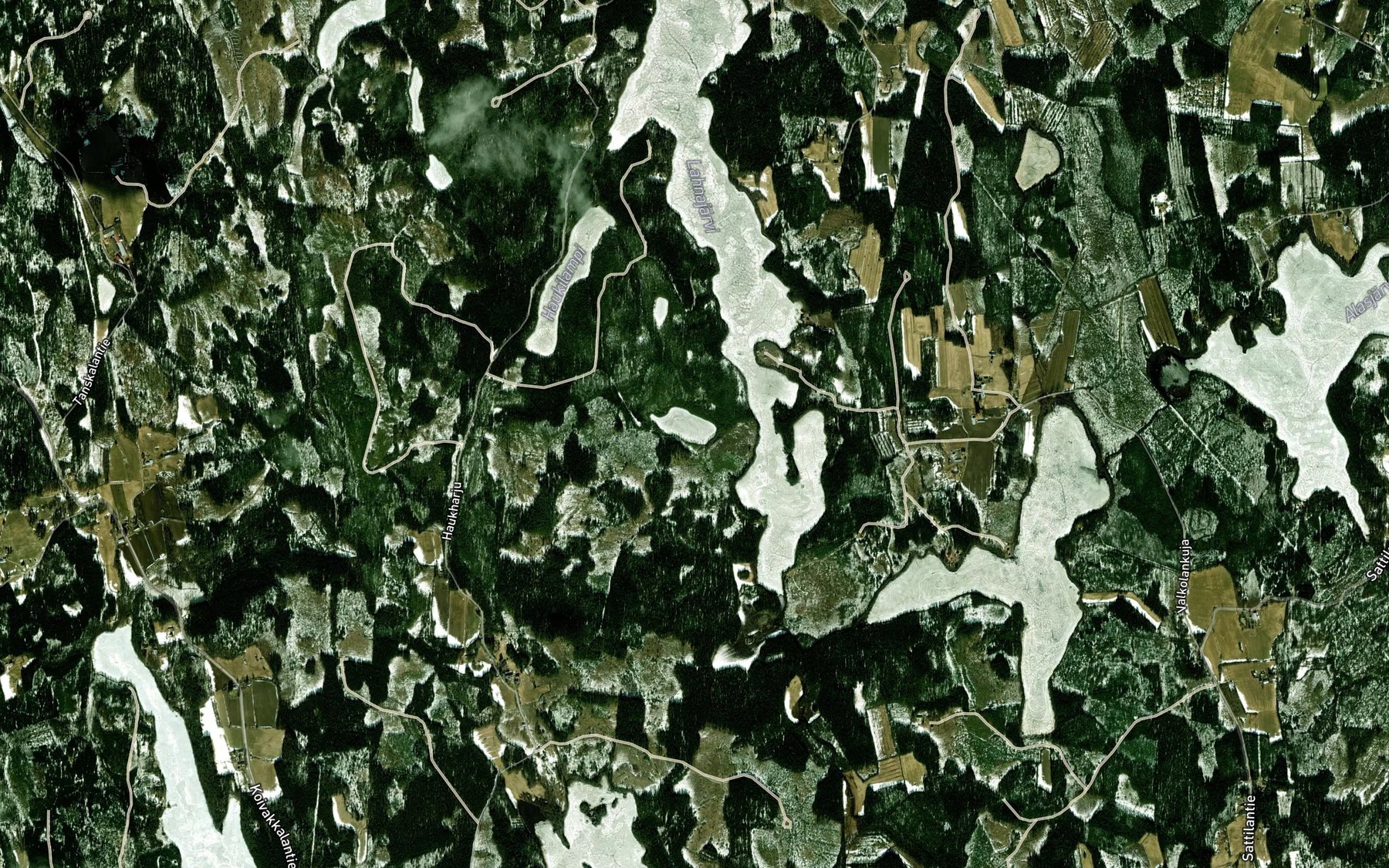 Satellite map of the Tervalampi
