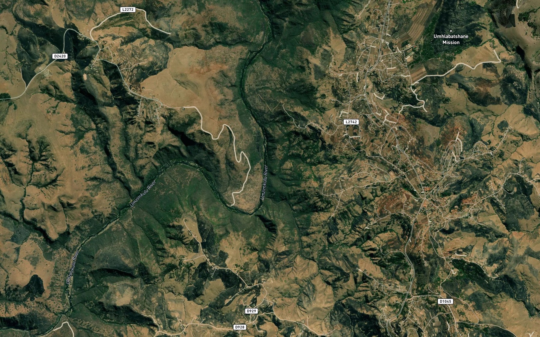 Satellite map of the KuCaleni