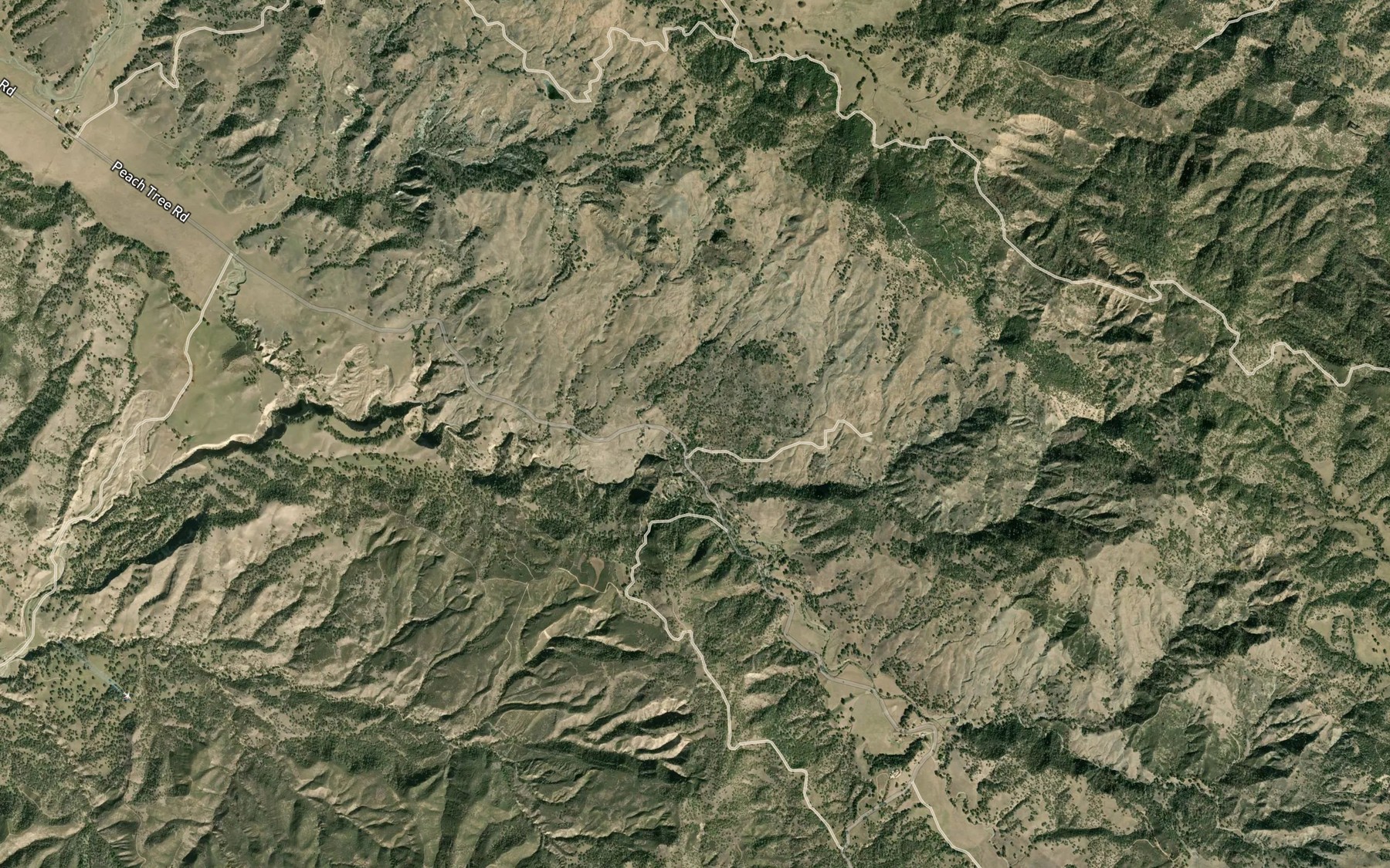 Satellite map of the Splitrock Spring