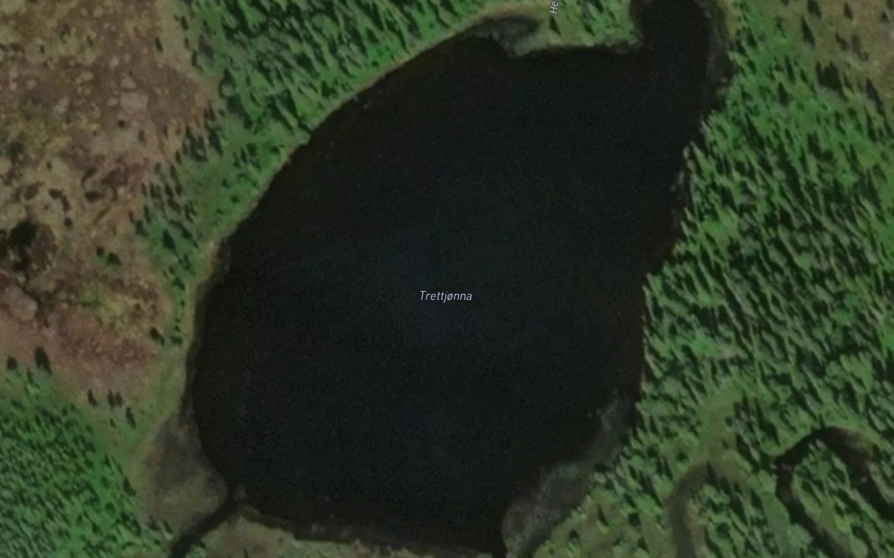 Satellite map of the Trettjorna