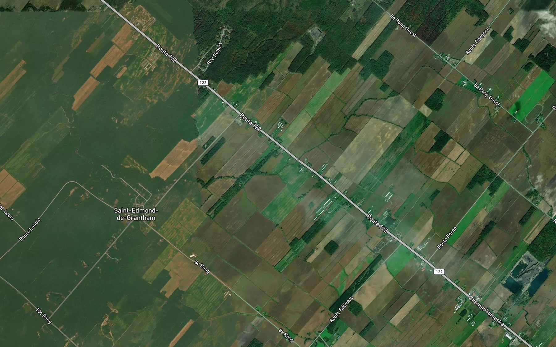 Satellite map of the Decharge des Quatre