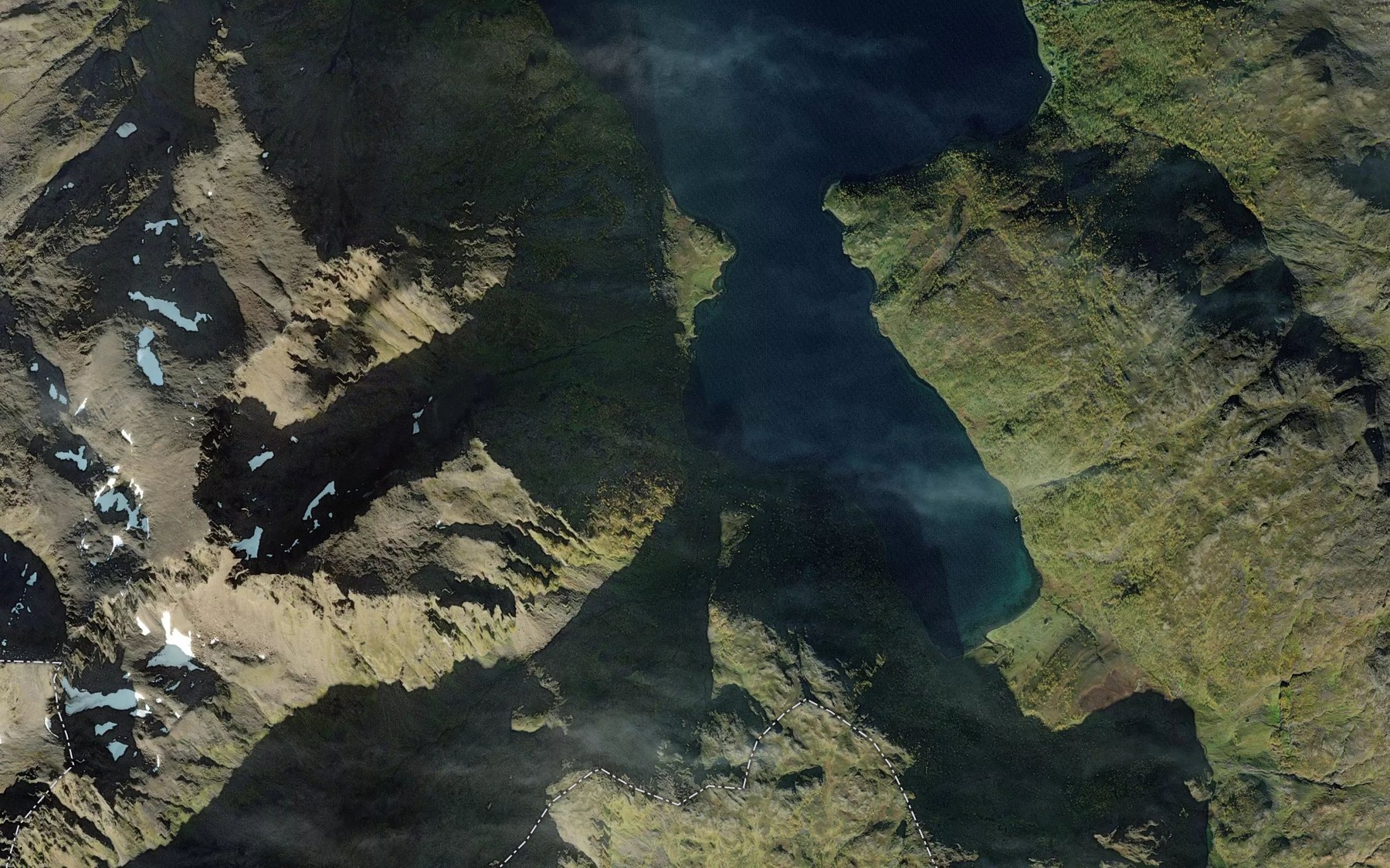 Satellite map of the Kjosen