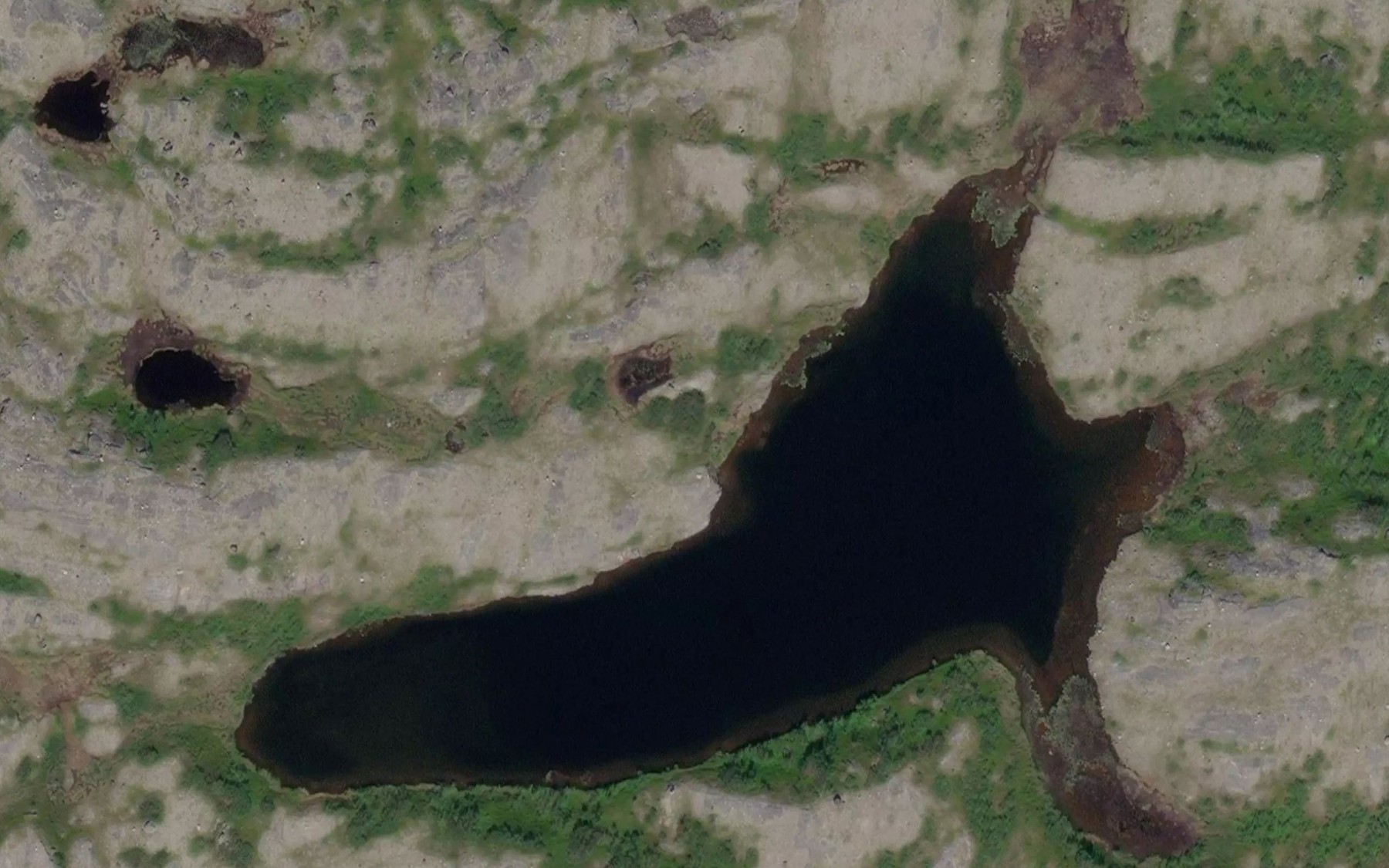 Satellite map of the Lokvatnet