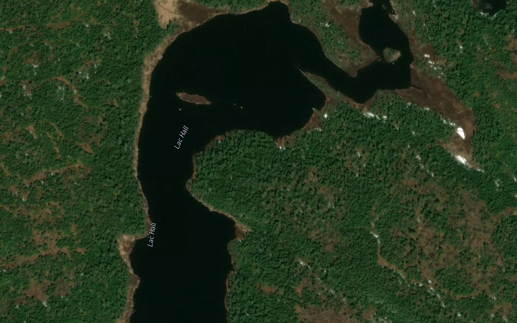 Satellite map of the Lac Hall