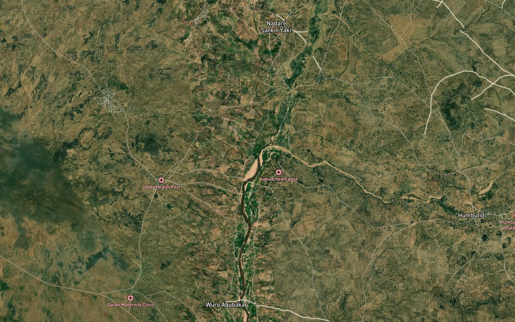 Satellite map of the Mayo Pakka