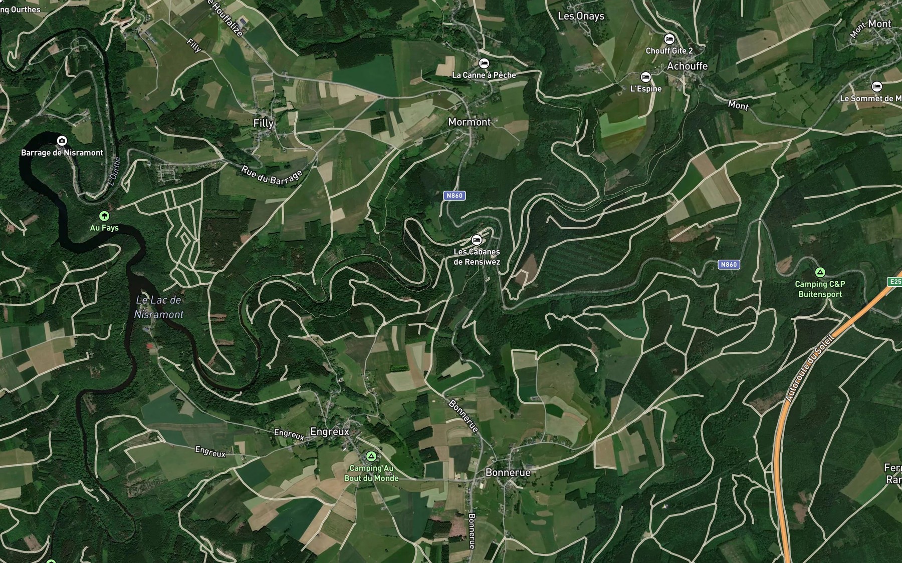 Satellite map of the Martin-Moulin