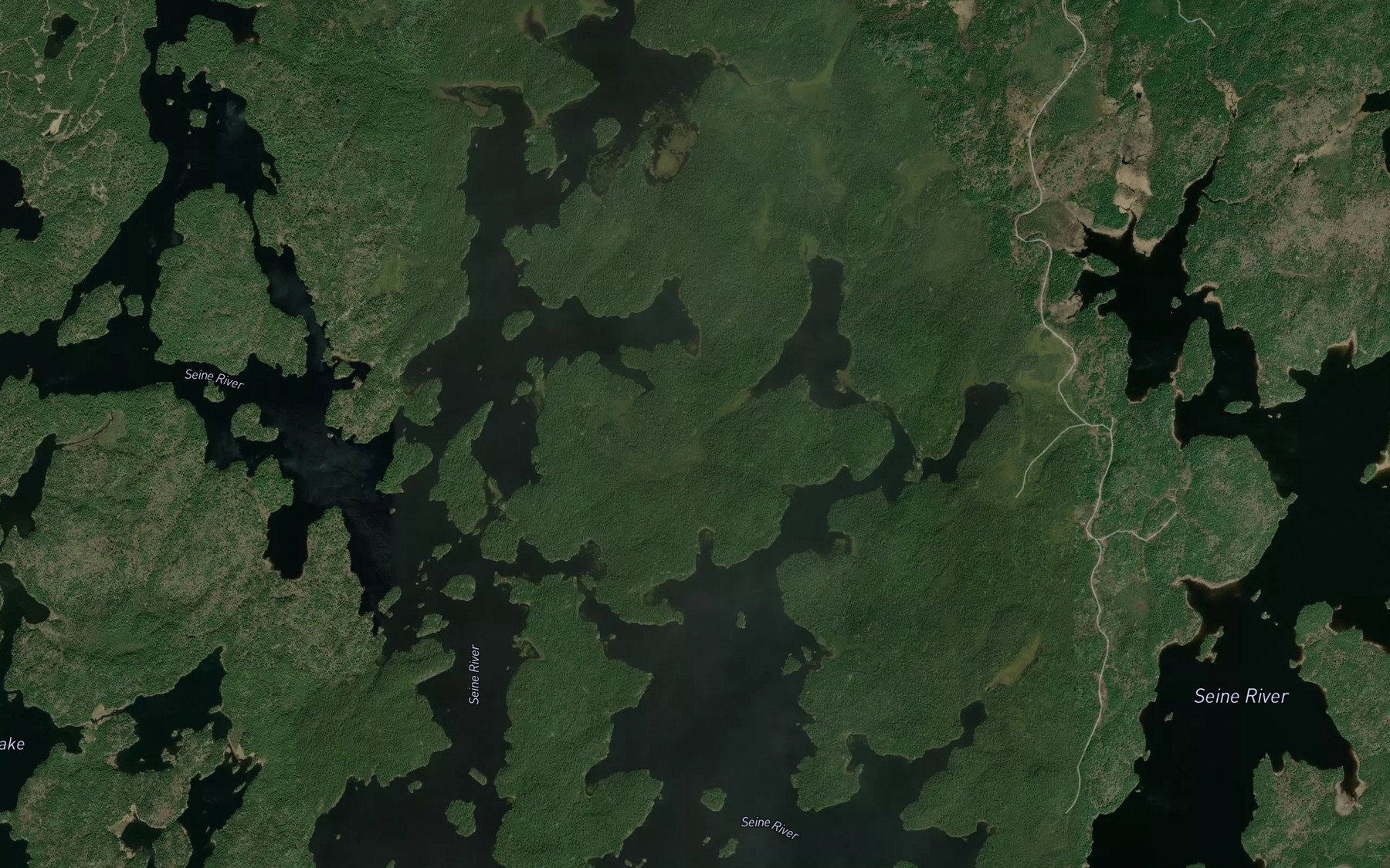 Satellite map of the Flood Bay
