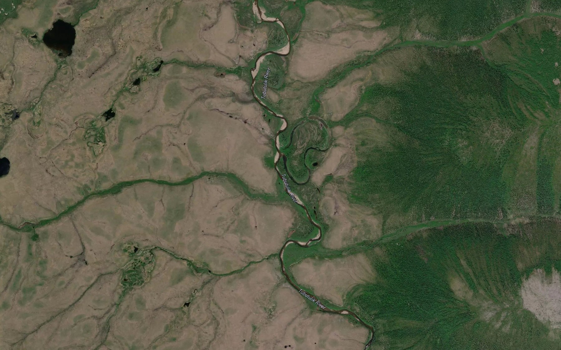 Satellite map of the Otter Creek