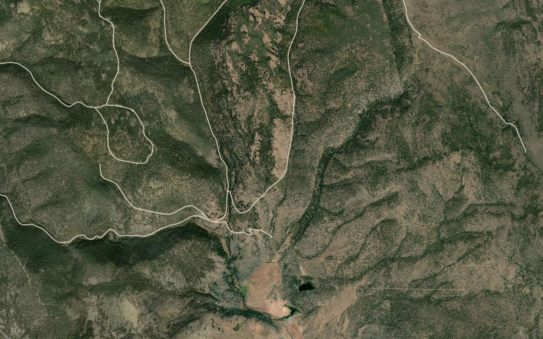 Satellite map of the Indian Springs