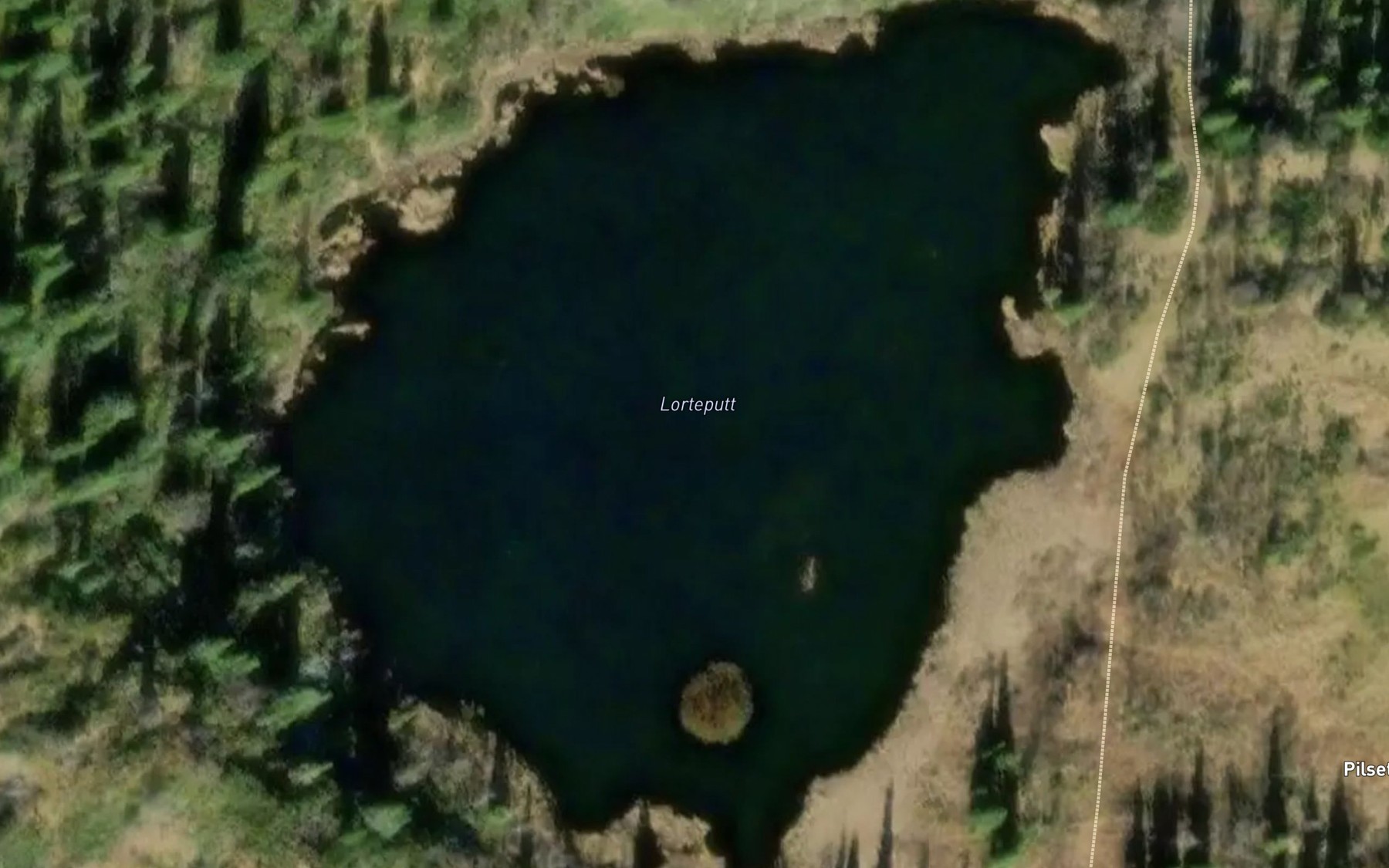 Satellite map of the Lorteputten
