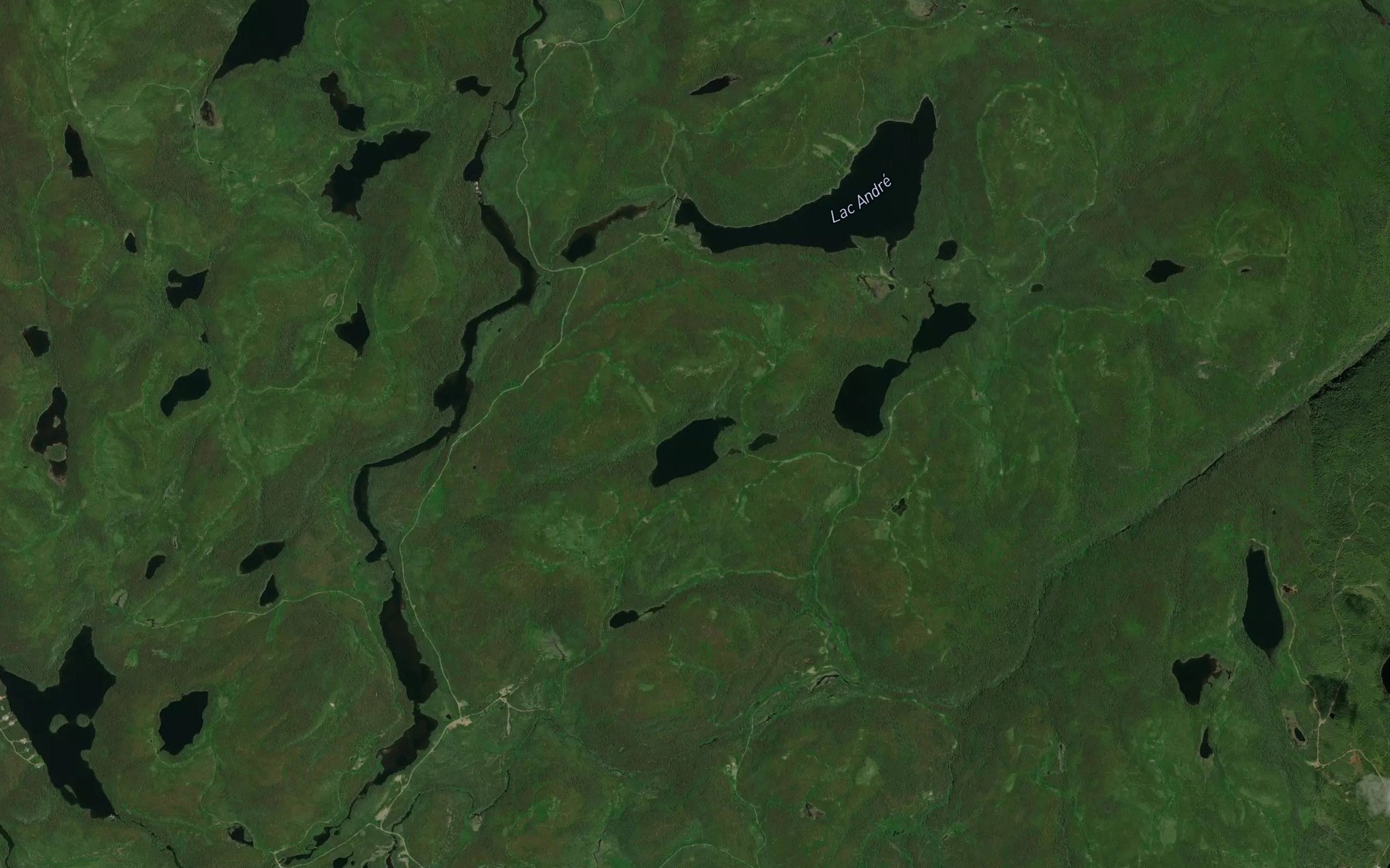 Satellite map of the Lac du Petit Cap