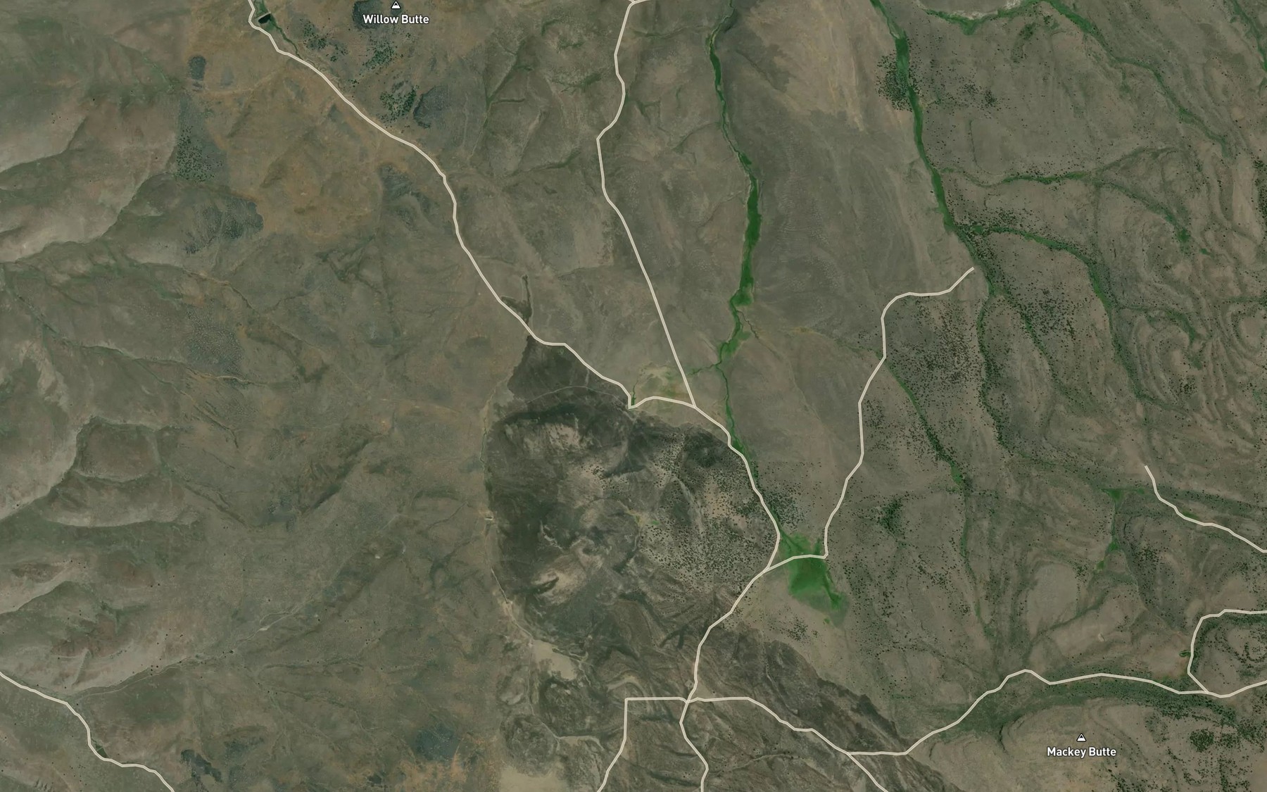 Satellite map of the Rickman Spring
