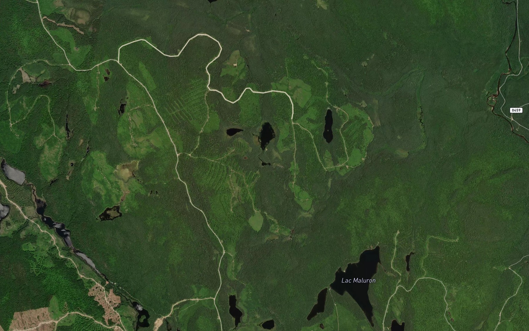 Satellite map of the Lac Meltagan