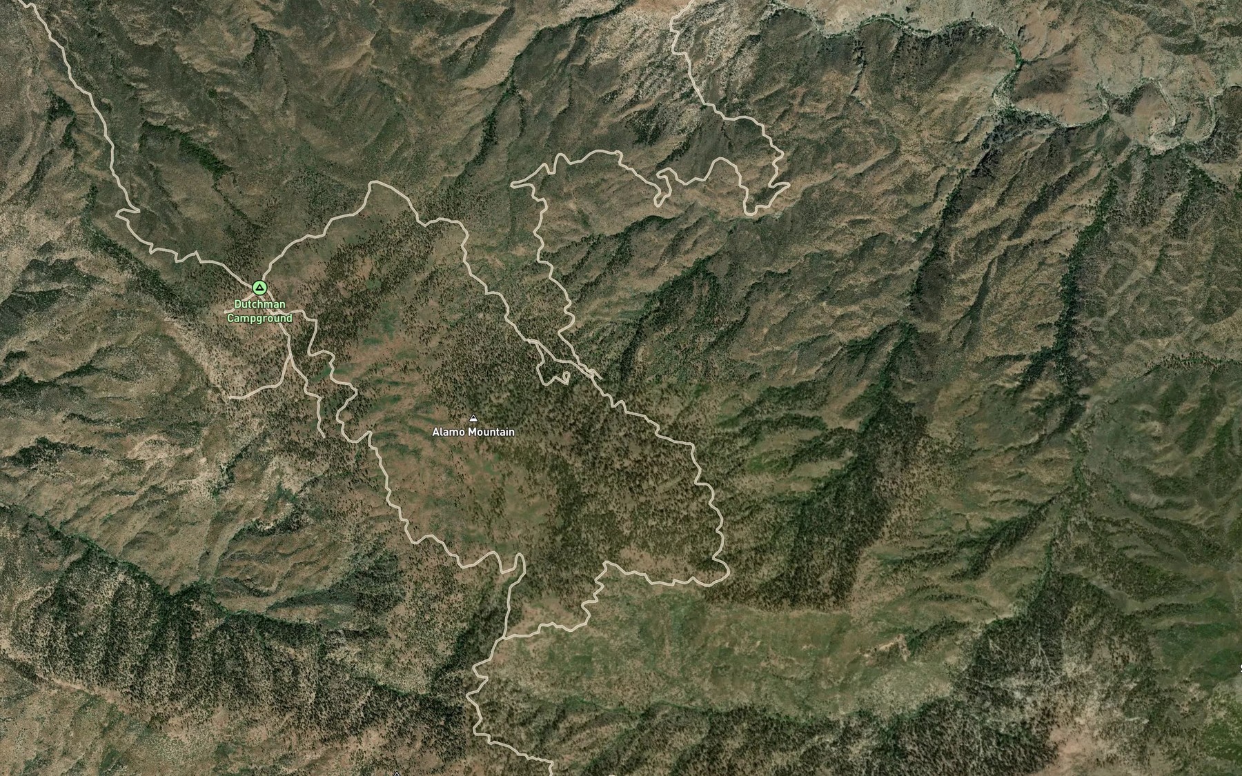 Satellite map of the Big Spring