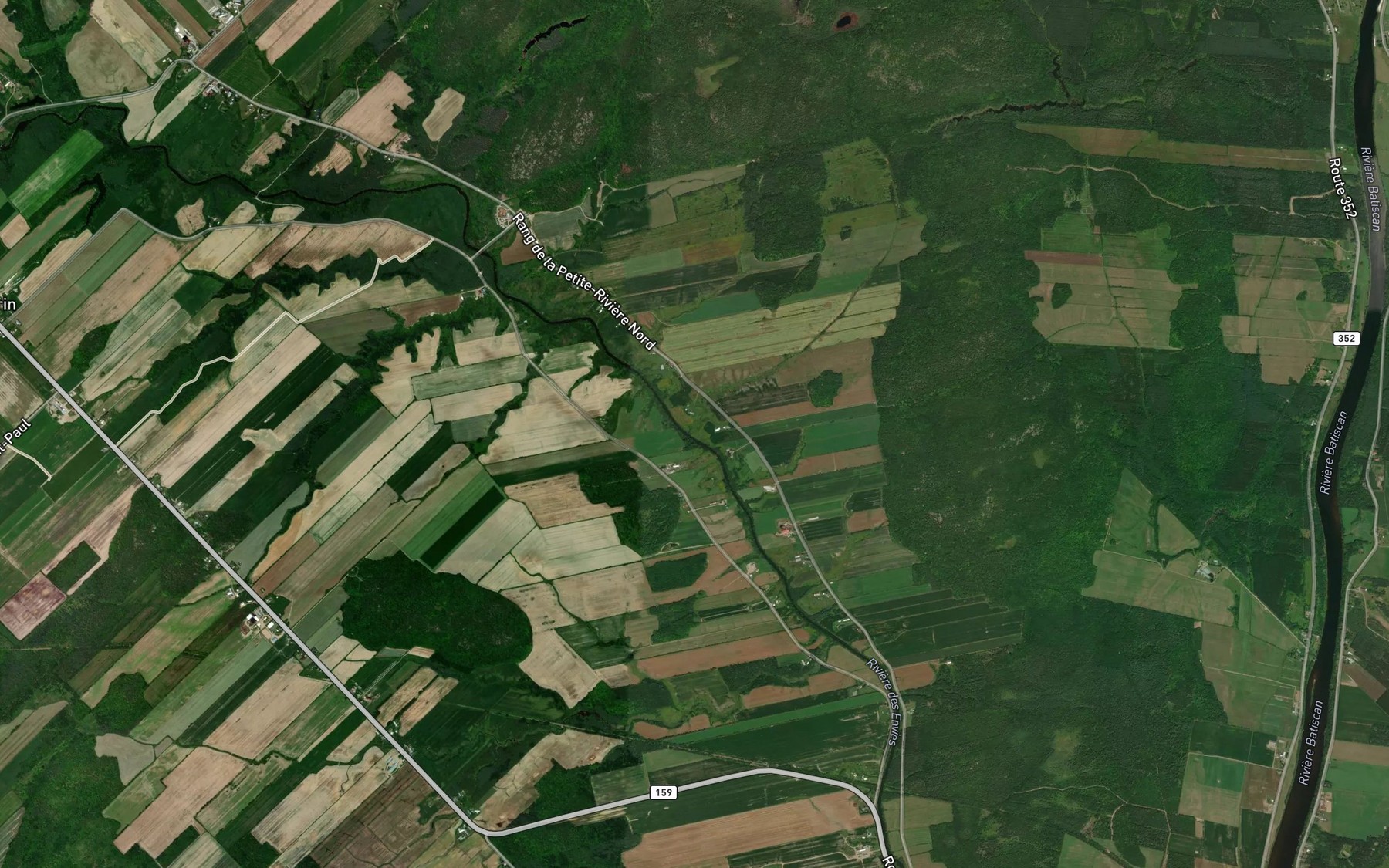 Satellite map of the Ruisseau Goulet