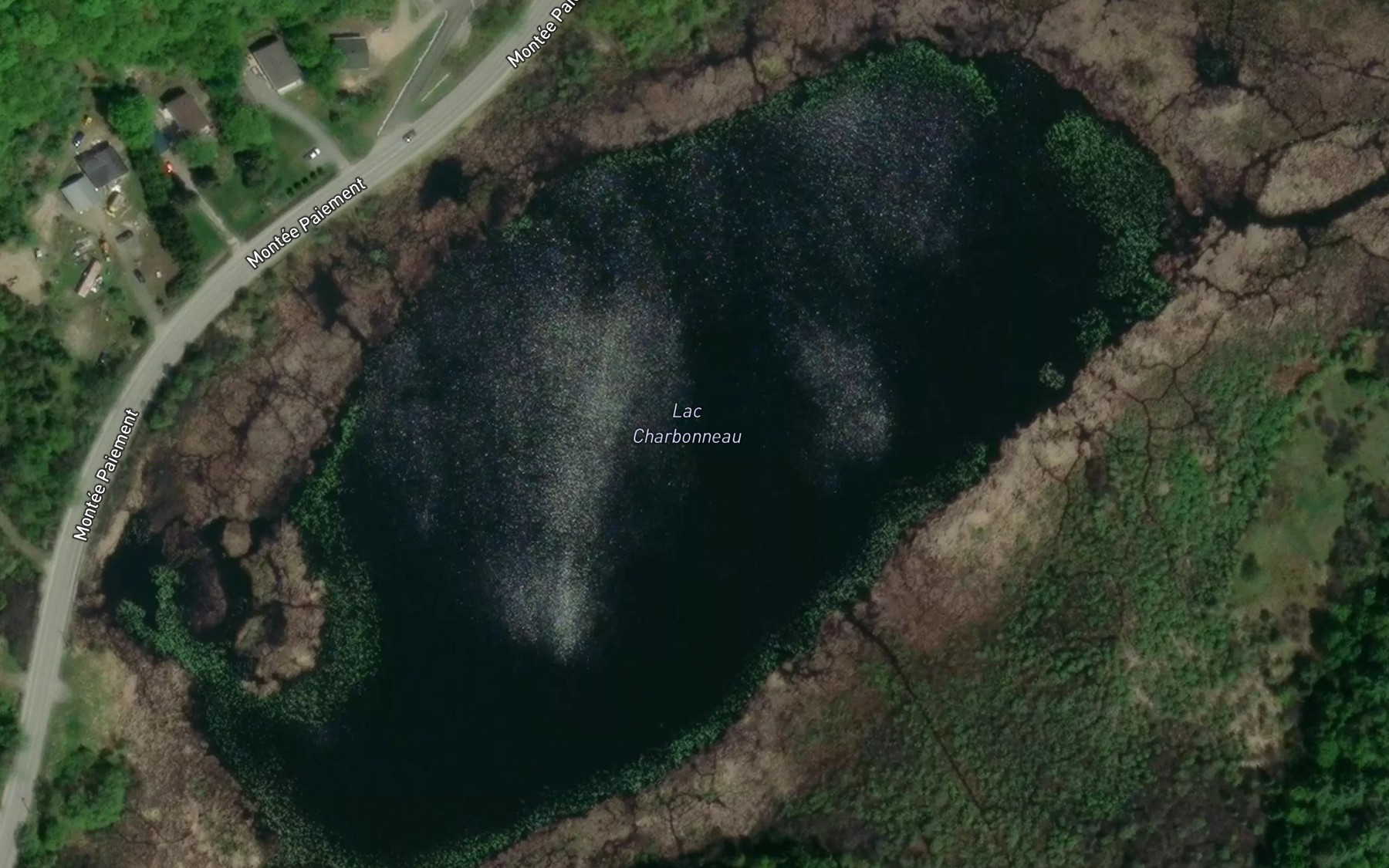 Satellite map of the Lac Charbonneau