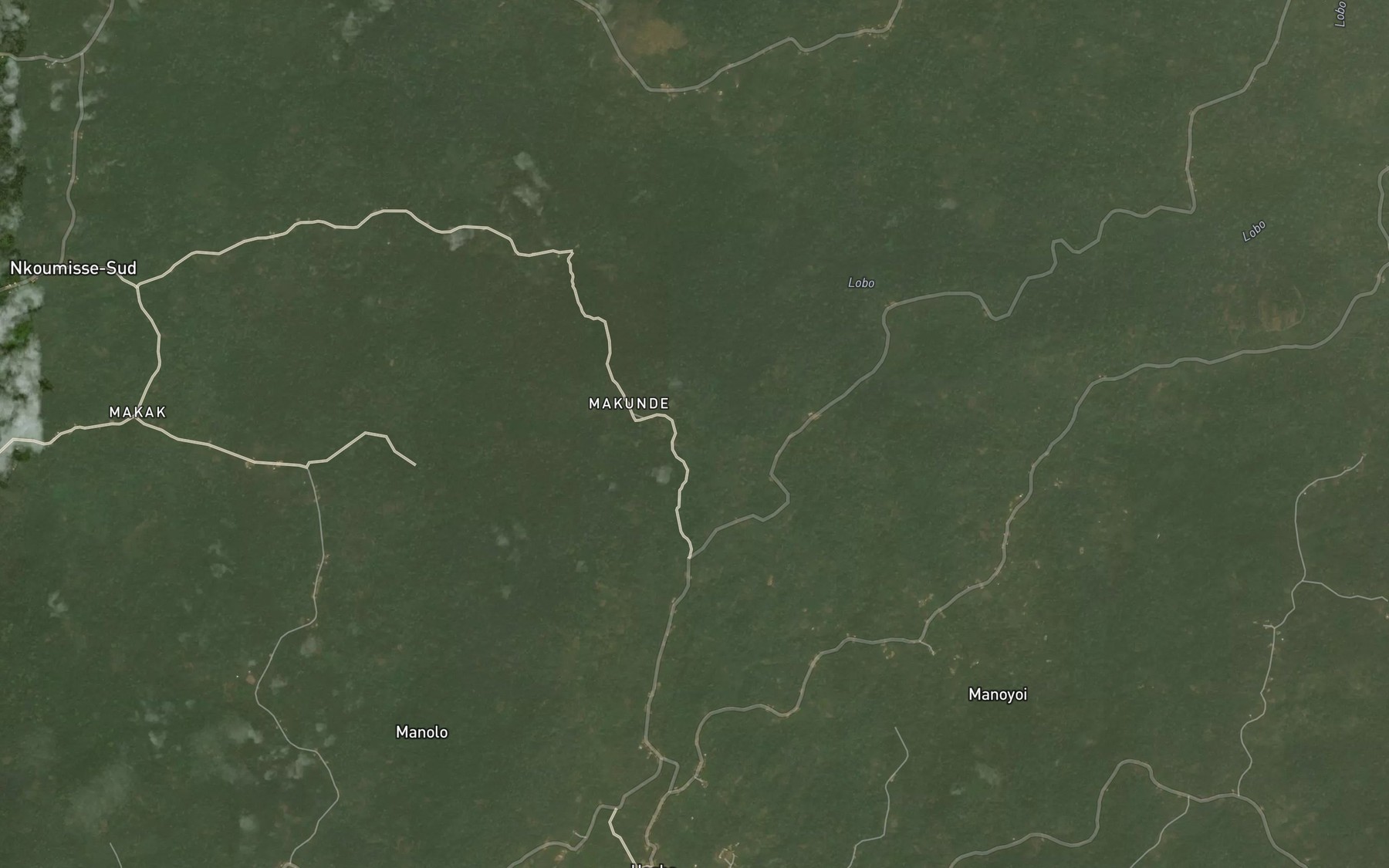 Satellite map of the Nkome