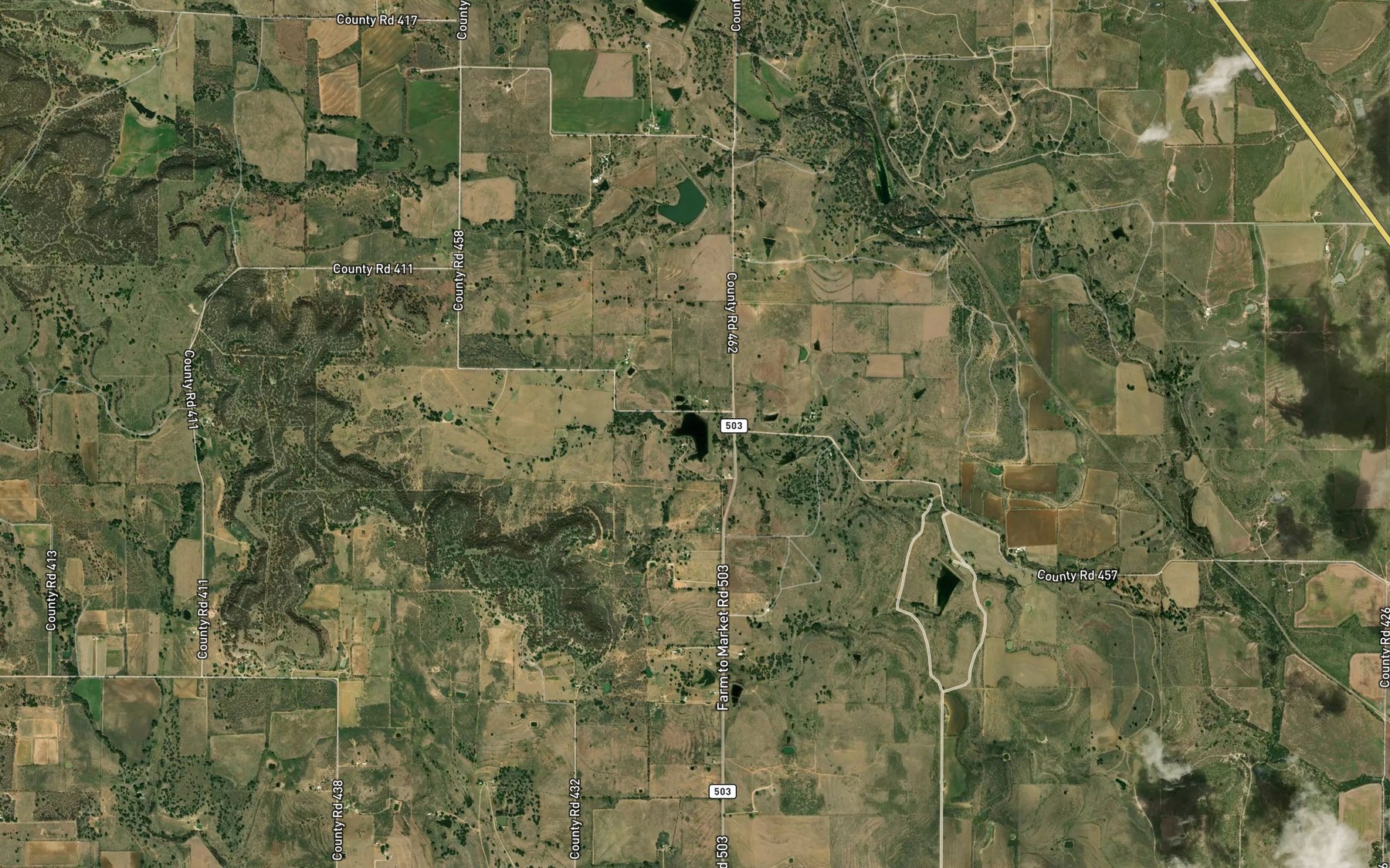 Satellite map of the Soil Conservation Service Site 35 Reservoir