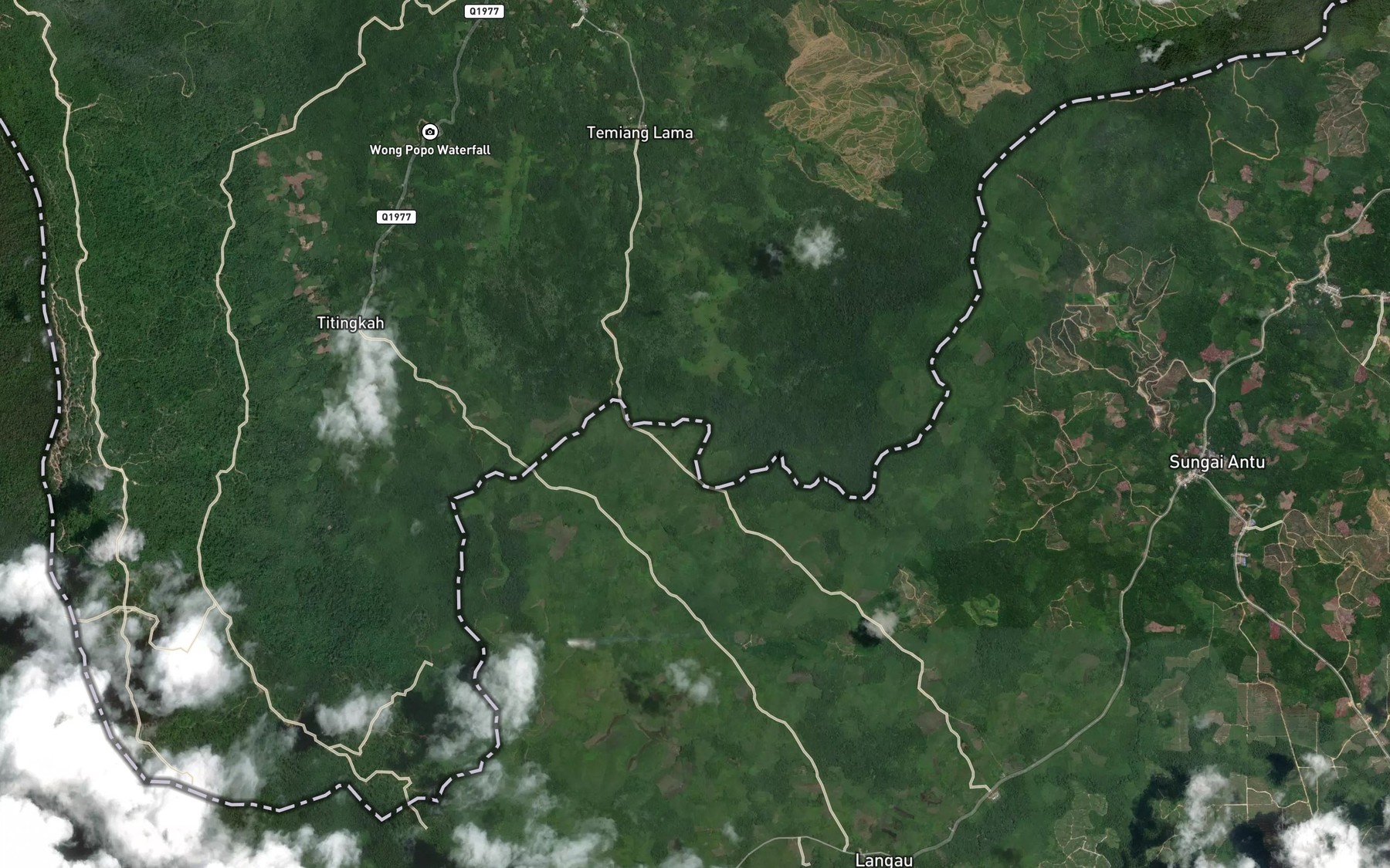 Satellite map of the Sungai Empadi