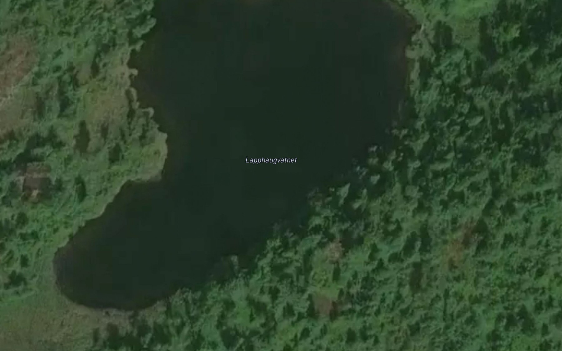 Satellite map of the Lapphaugvatnet