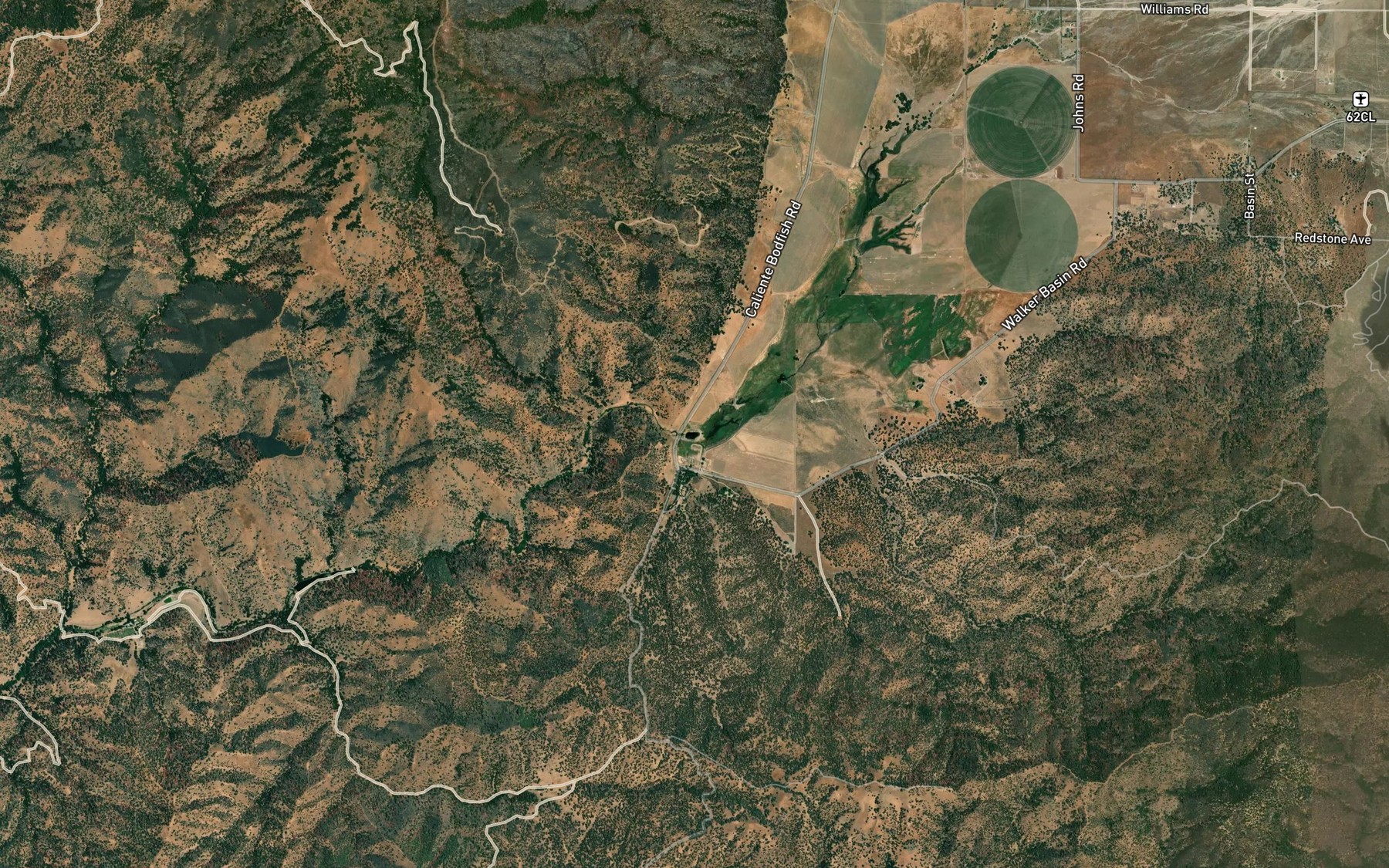 Satellite map of the Julia Lake
