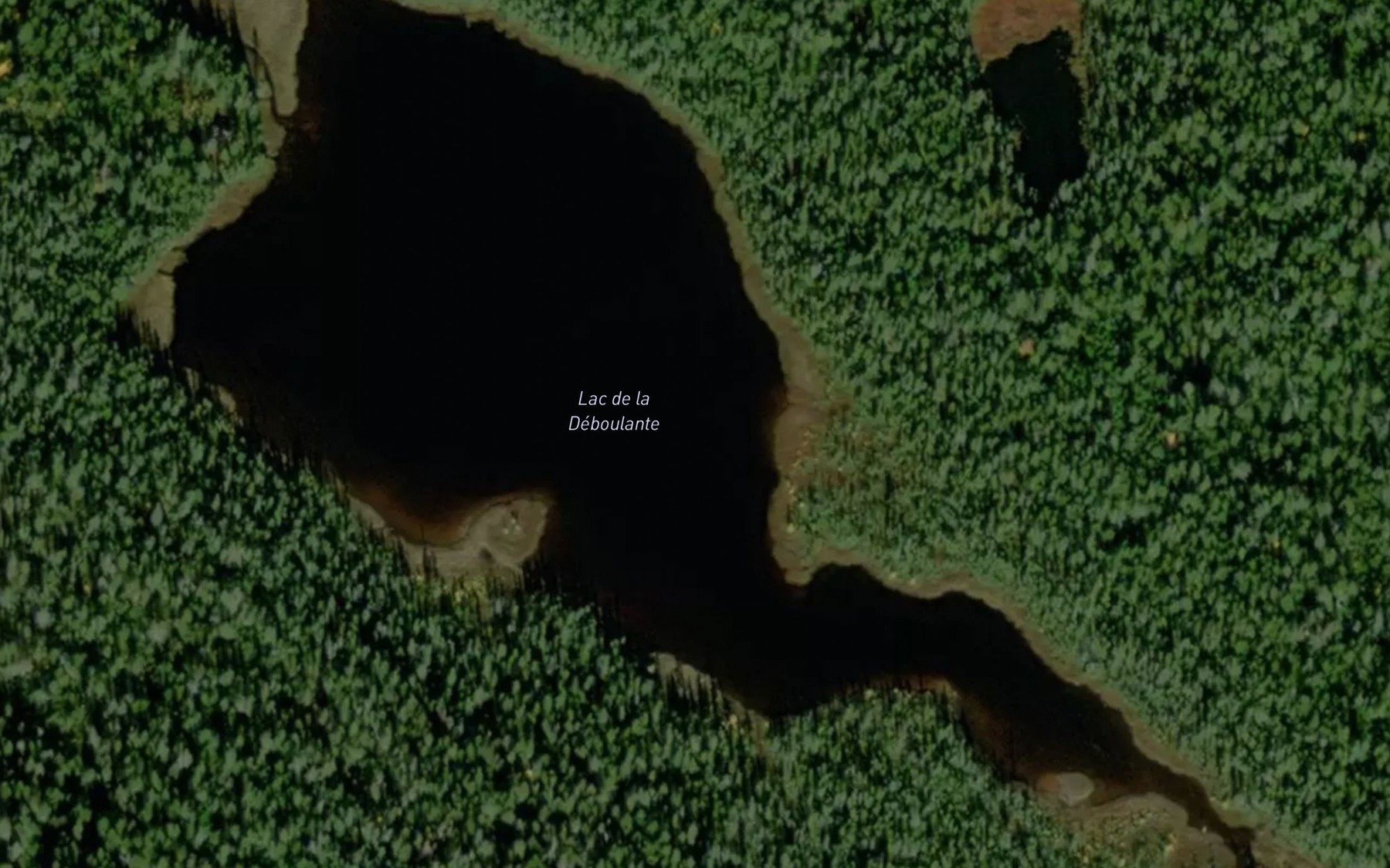 Satellite map of the Lac de la Deboulante