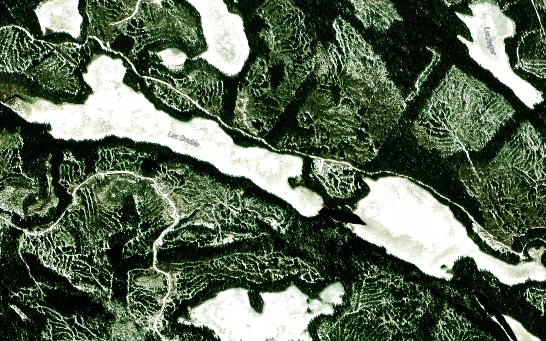 Satellite map of the Lac Double