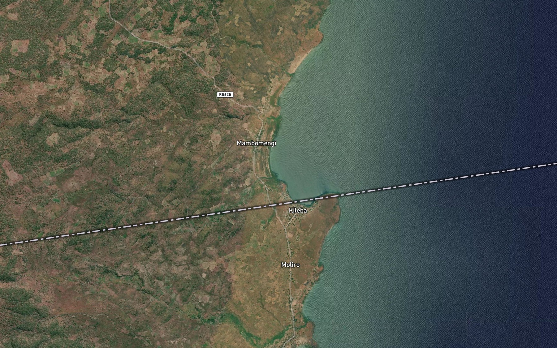 Satellite map of the Kibou