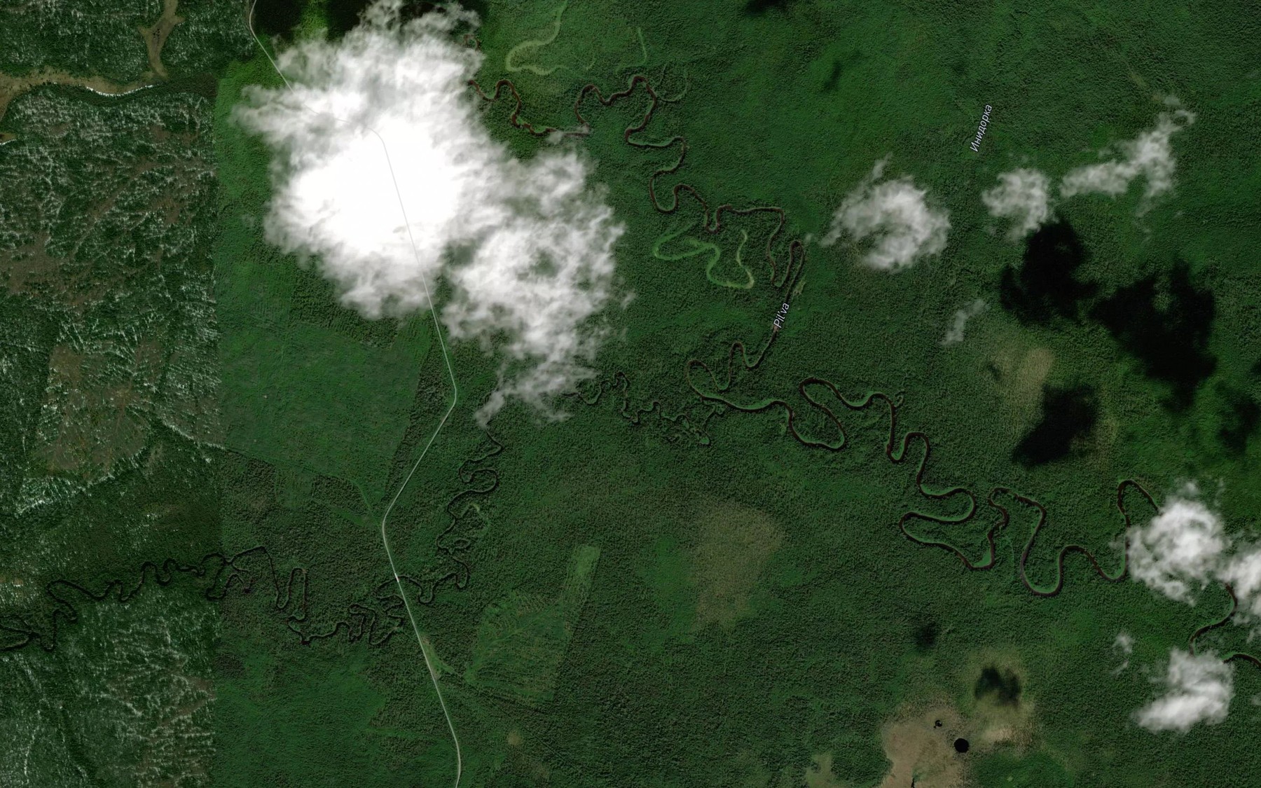 Satellite map of the Zerna