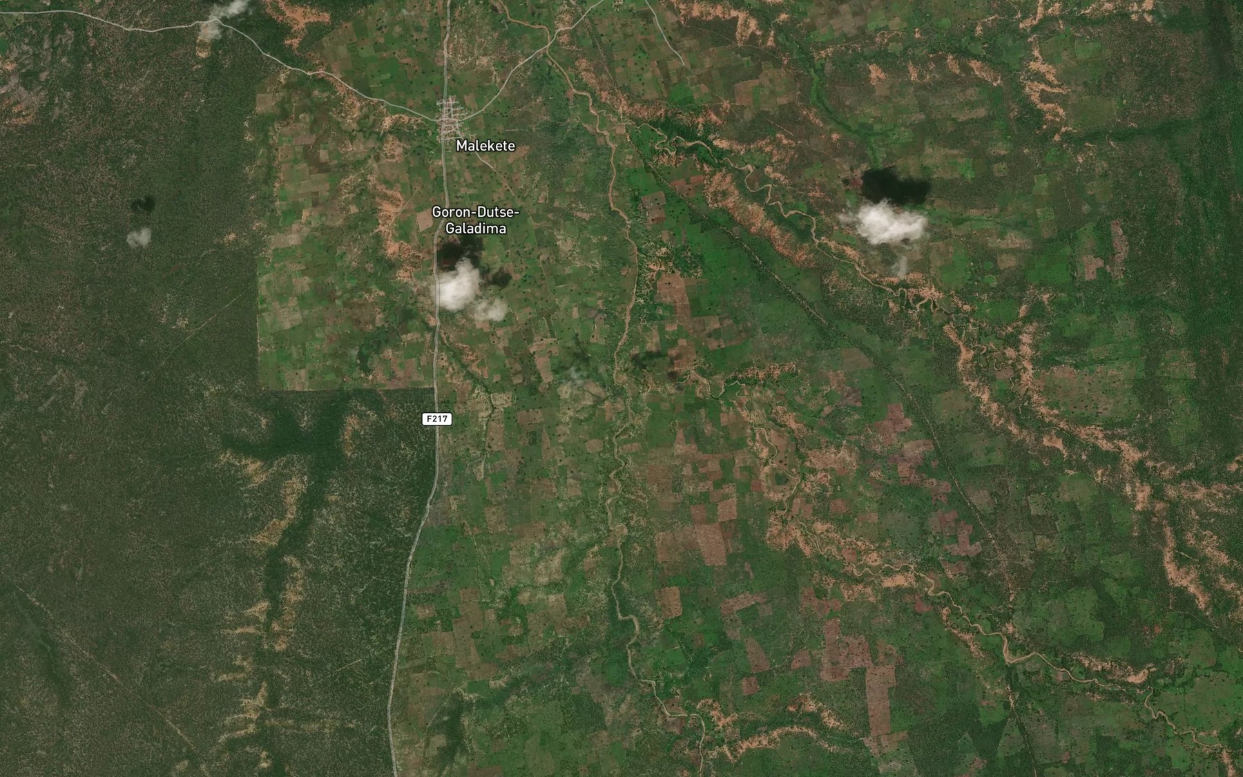 Satellite map of the River Kuzagechi