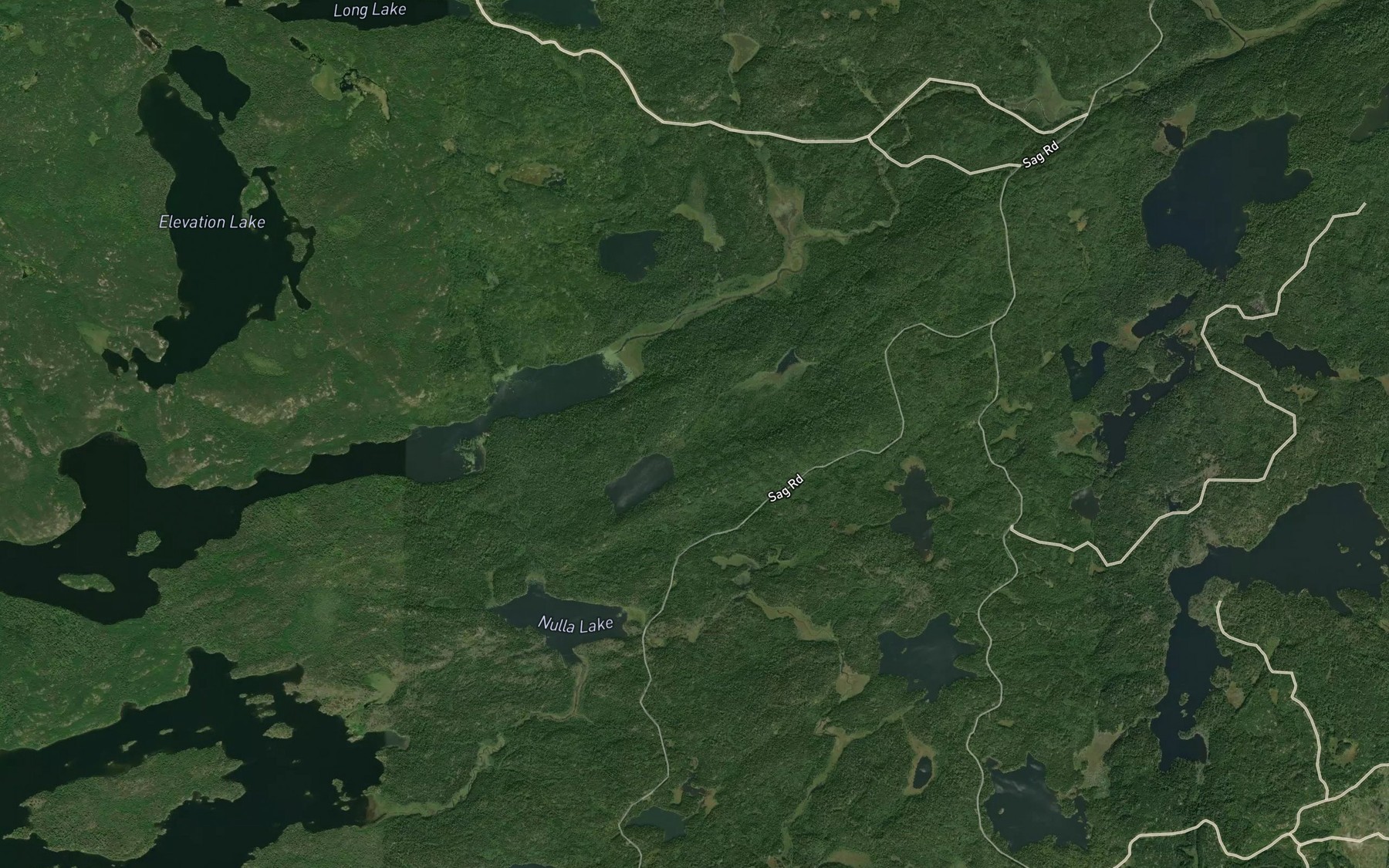 Satellite map of the Bemar Creek