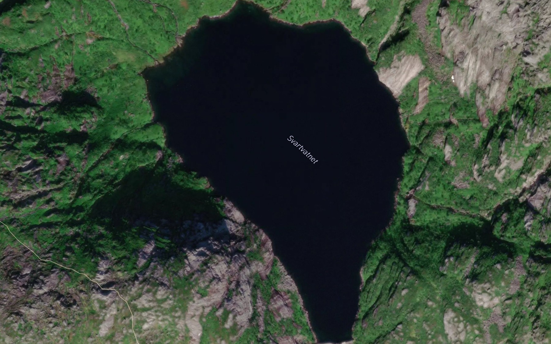 Satellite map of the Svartvatnet