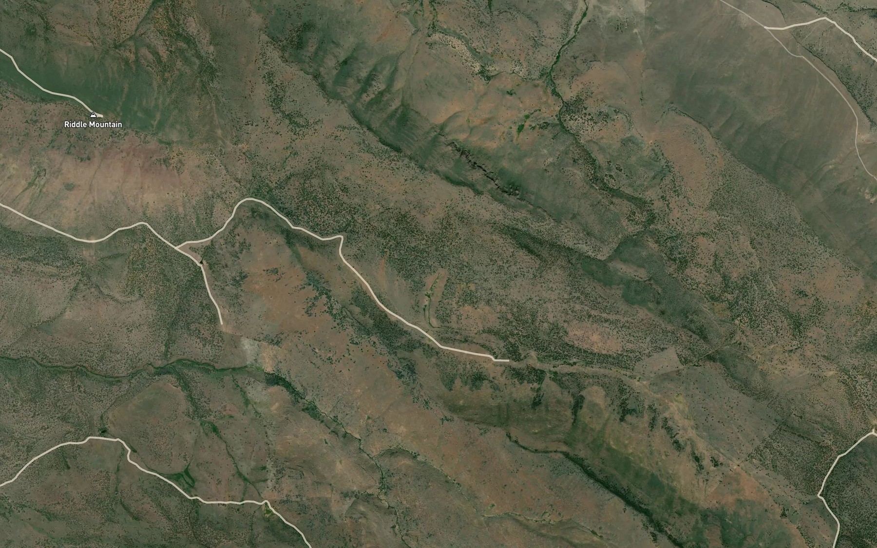 Satellite map of the Louie Hughes Spring
