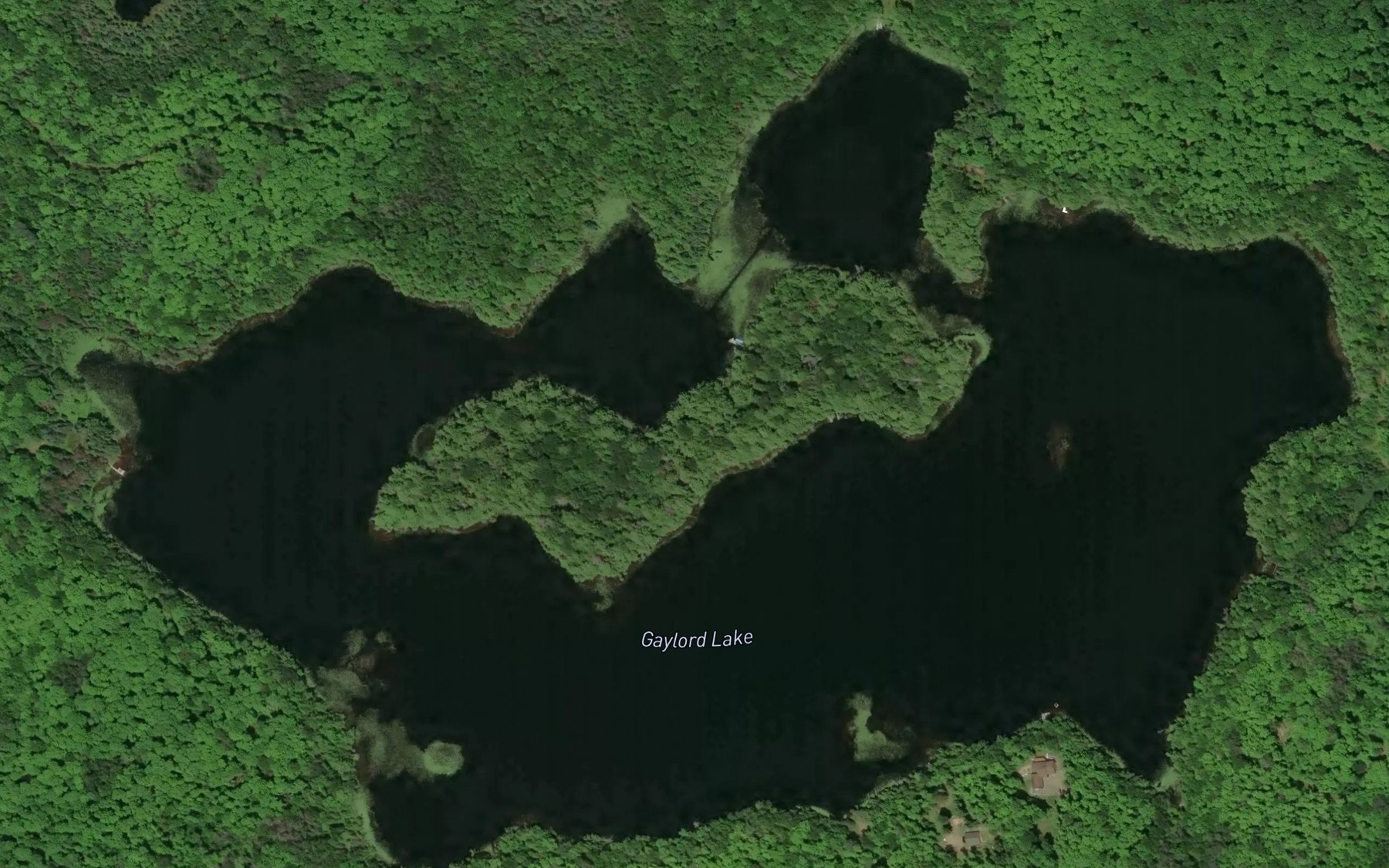 Satellite map of the Gaylord Lake