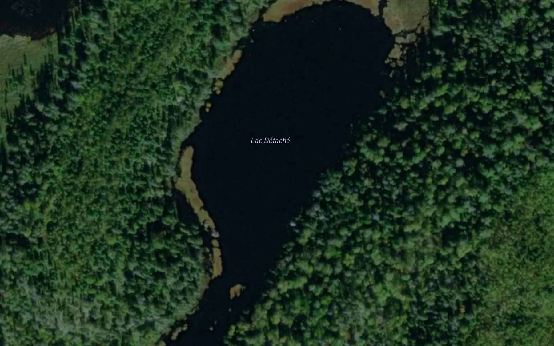 Satellite map of the Lac Detache