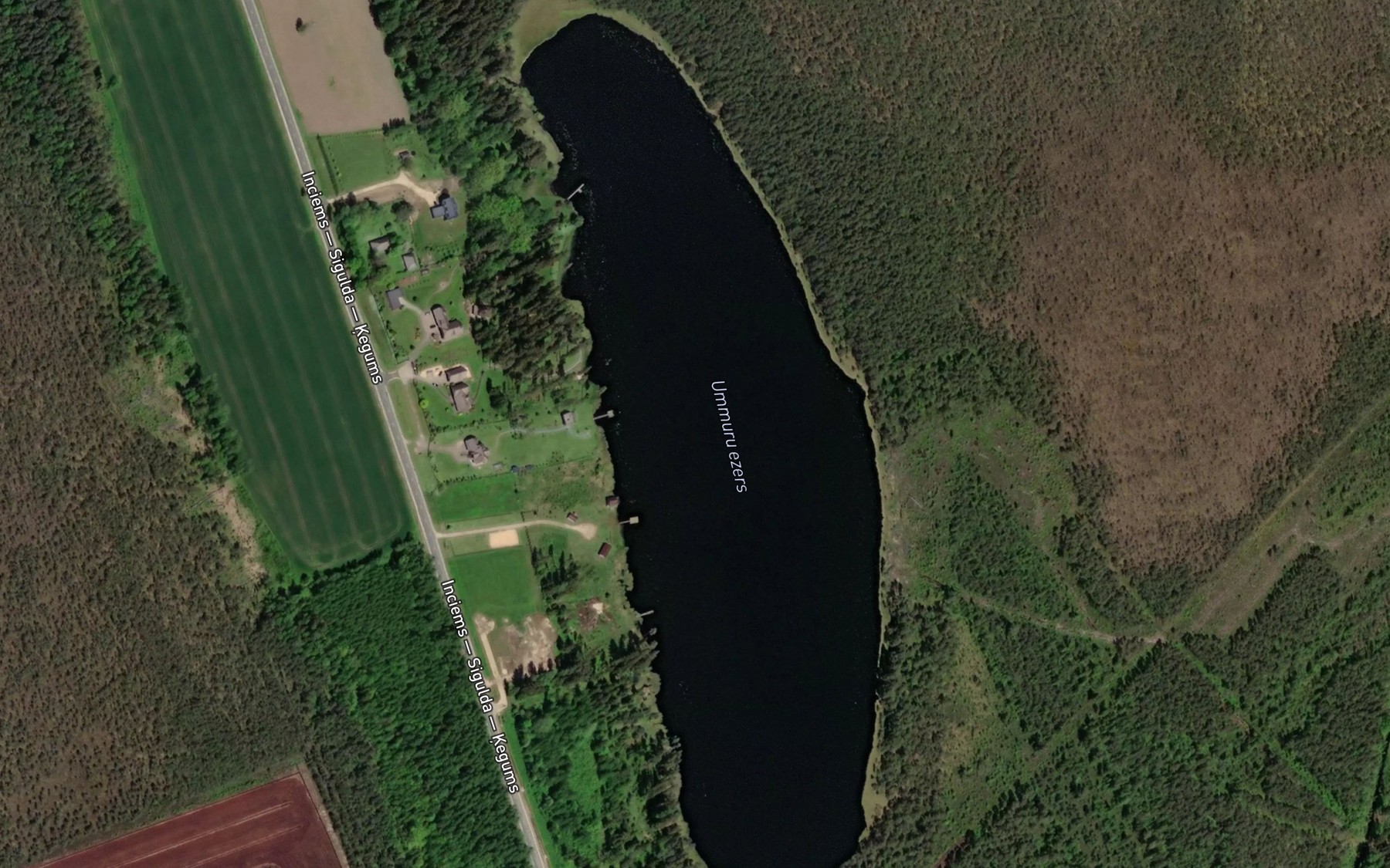 Satellite map of the Ummuru Ezers