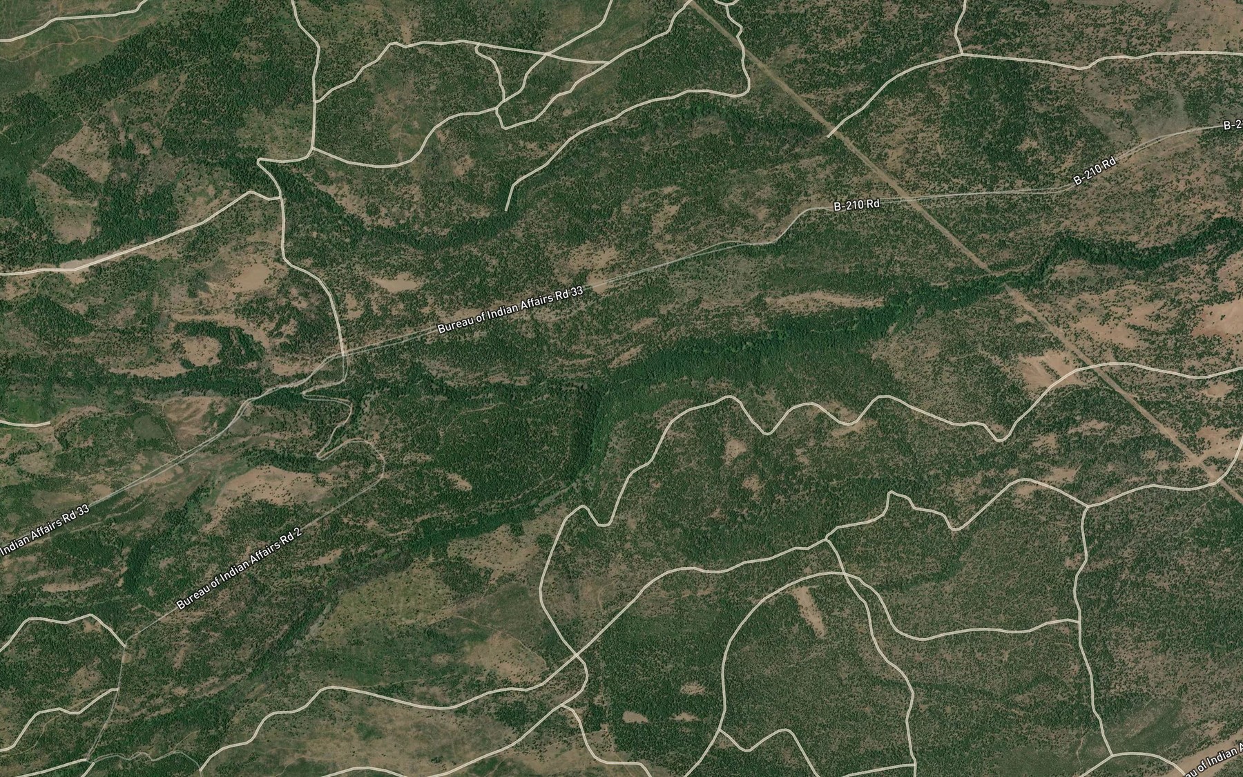 Satellite map of the South Fork Boulder Creek
